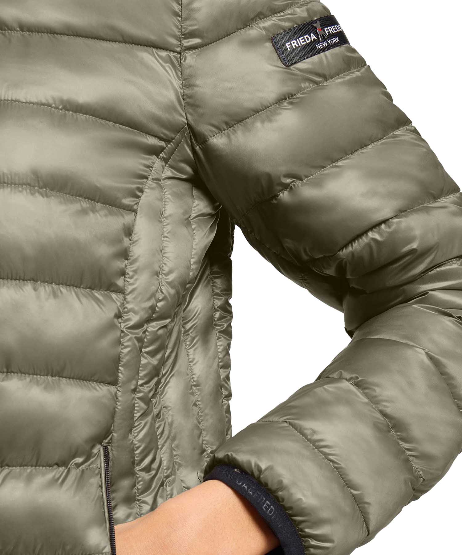 Frieda & Freddies Steppjacke mit Kapuze in Sage | Modehaus Wörmann