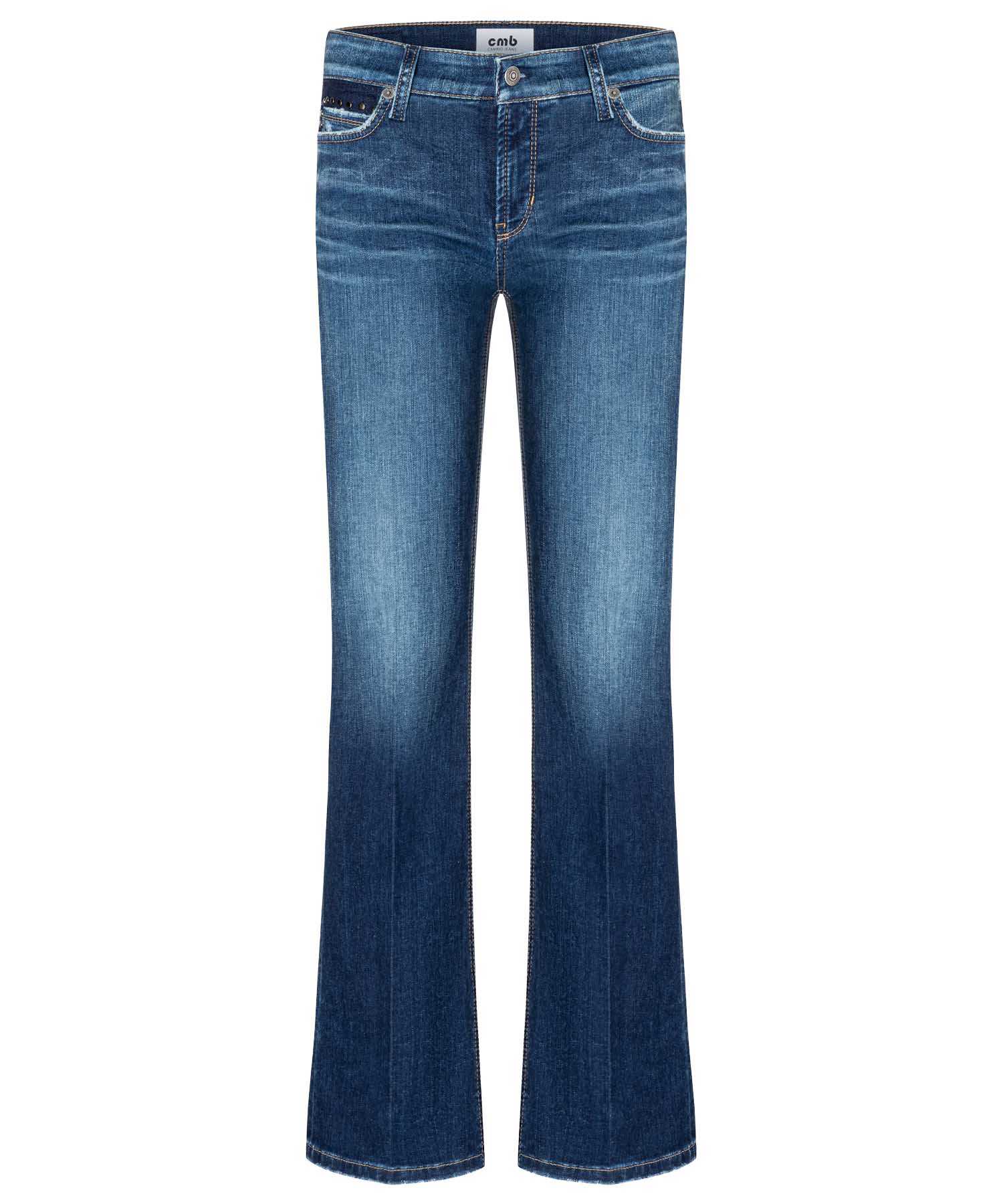 Cambio Jeans Paris Flared – elegante Silhouette in authentischer Jeanswaschung