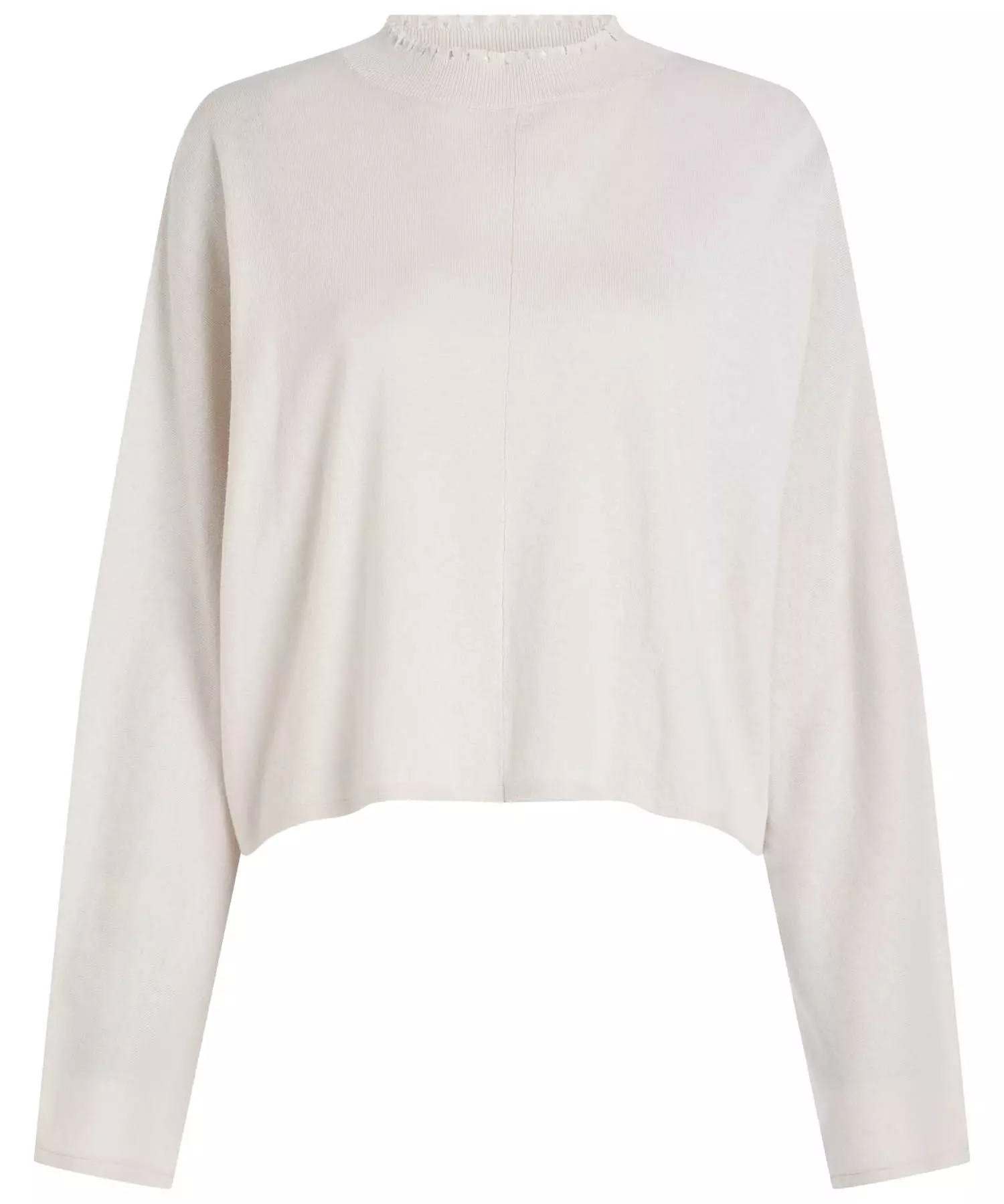 Penn and Ink kurzer Pullover aus Baumwolle in beige