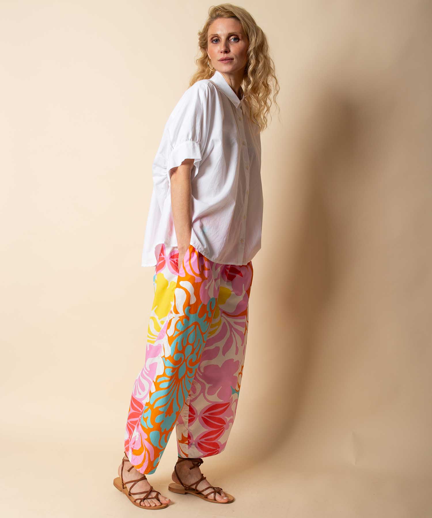 Emily van den Bergh Oversize Bluse aus reiner Baumwolle in Weiß | Modehaus Wörmann