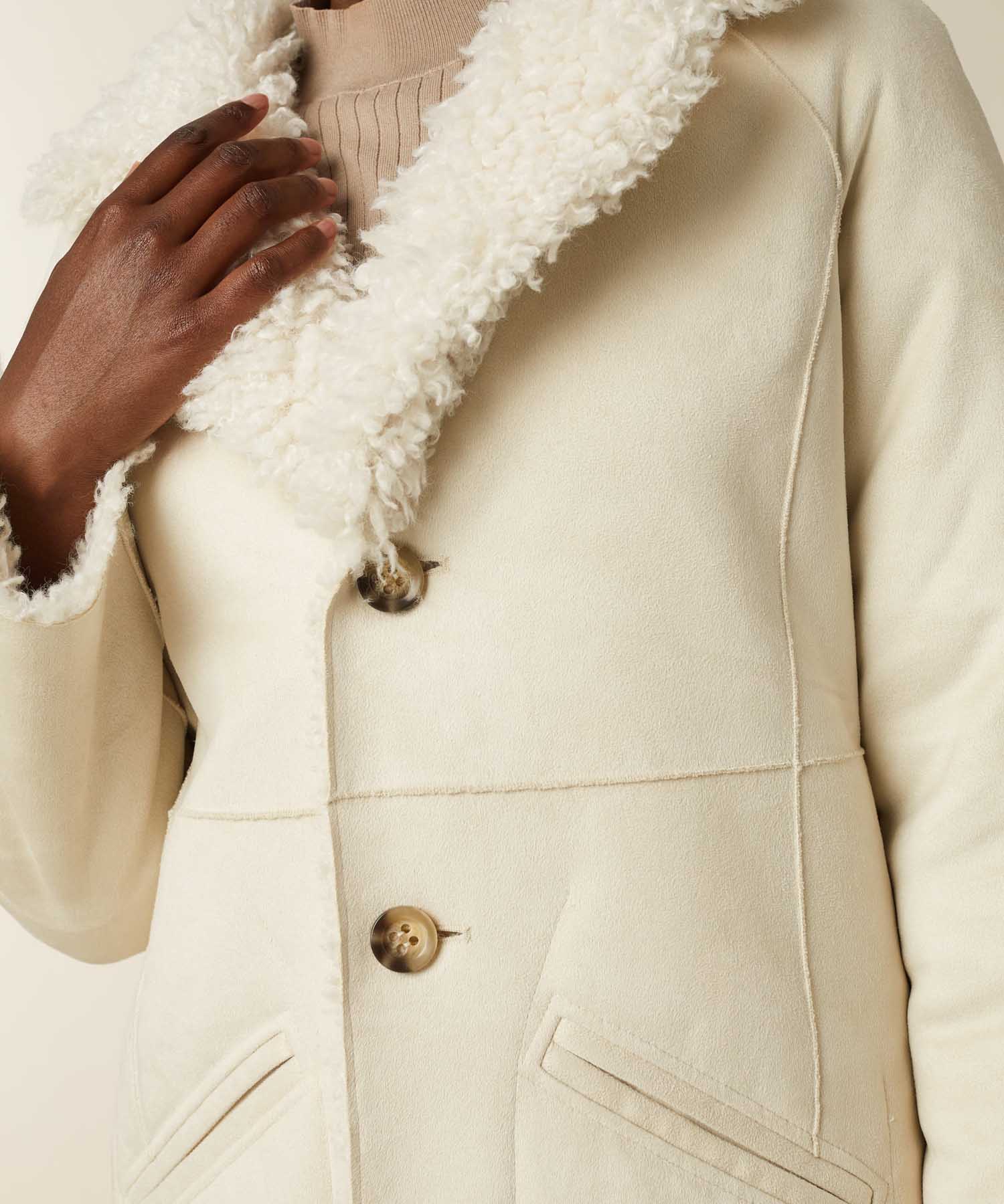 Beaumont Wendemantel aus Webpelz