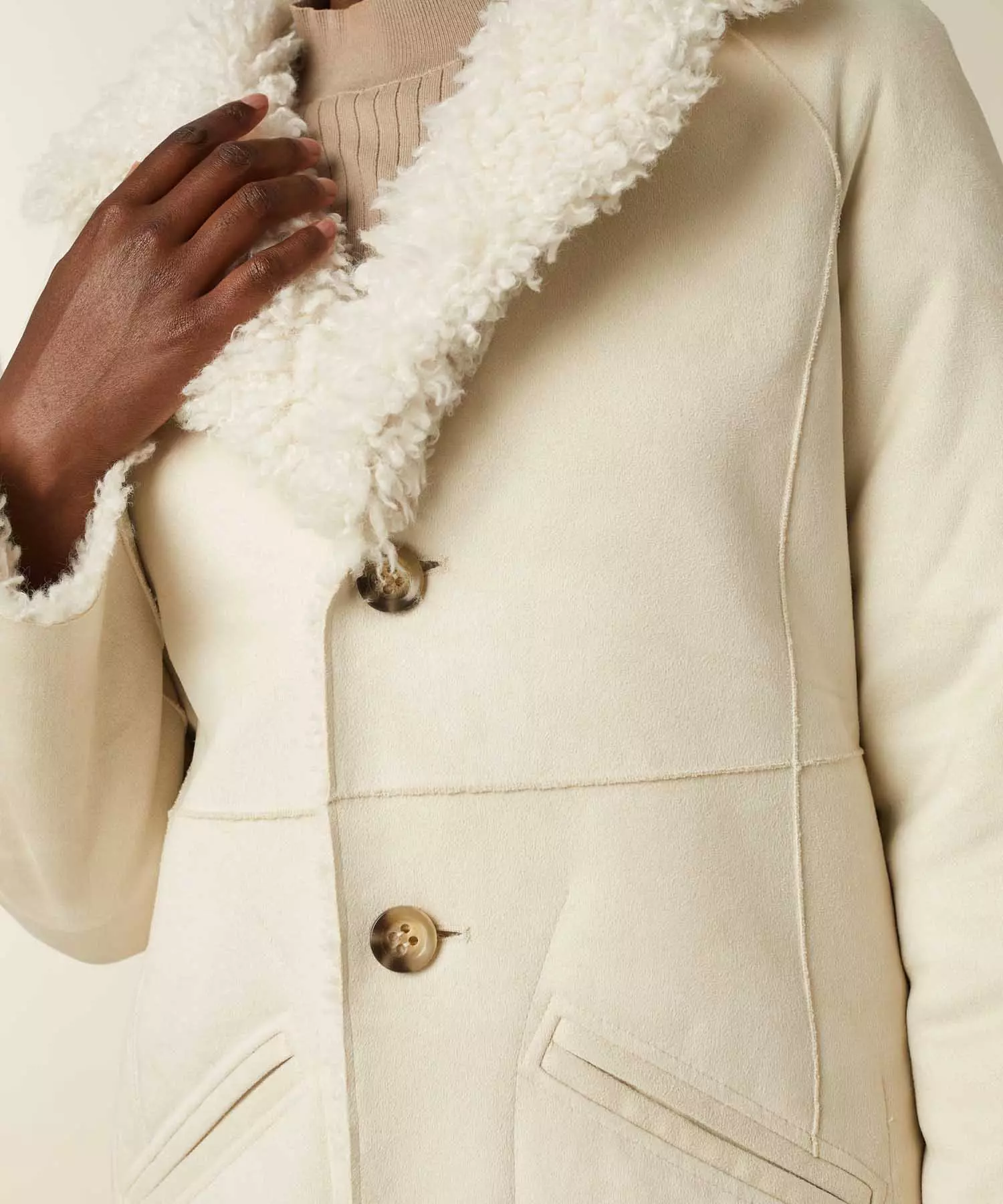 Beaumont Wendemantel aus Webpelz