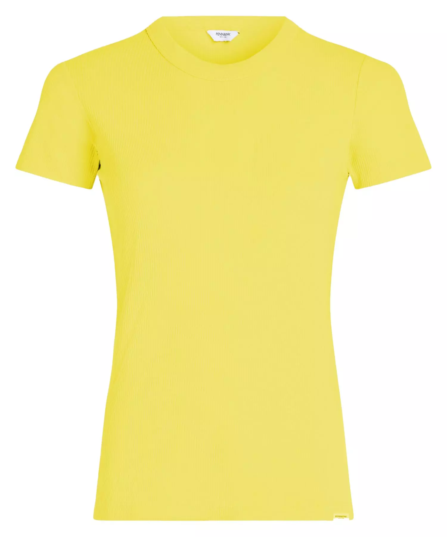 Penn and Ink T-Shirt in Rippenstruktur aus Baumwolle