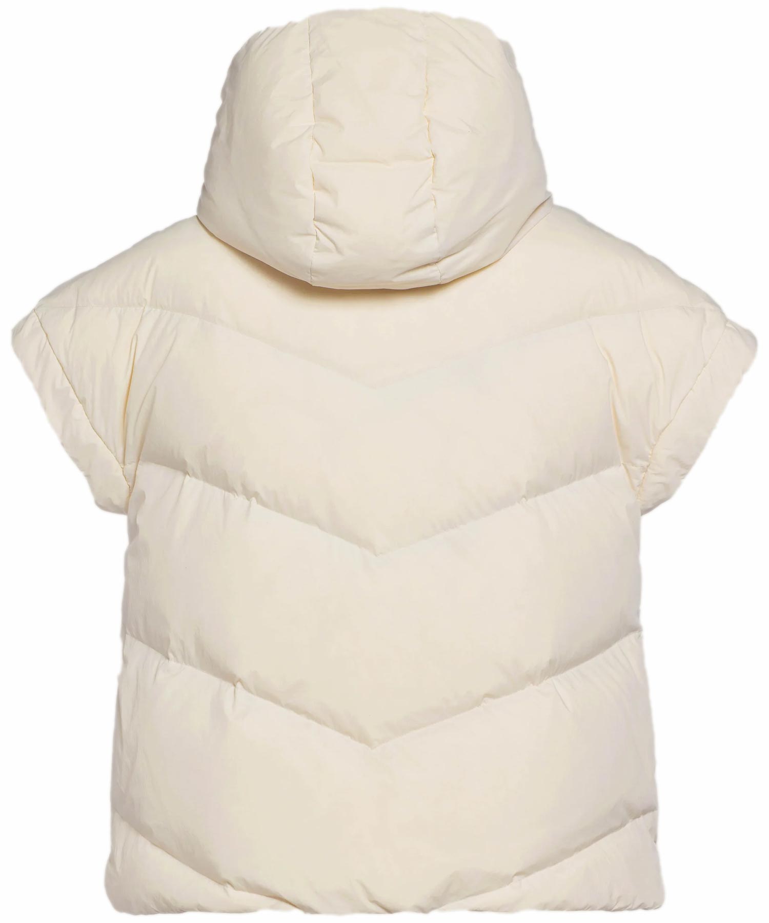 Beaumont federleichte Daunenweste im Puffer-Stil in offwhite