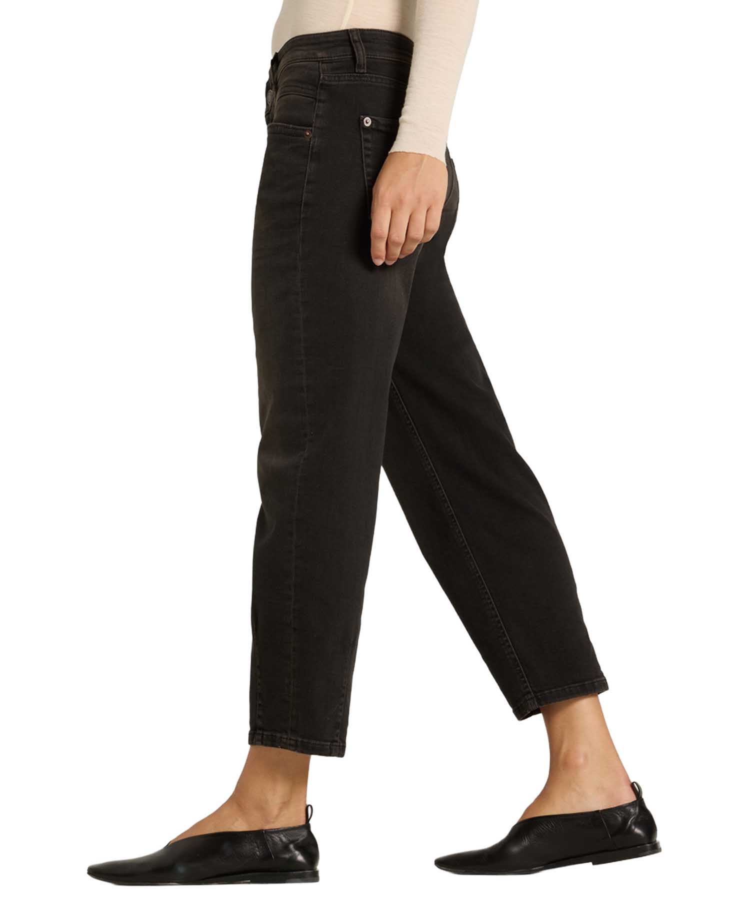 Cambio Jeans Elin Barrel Fit in Lefthand Brown Overdyed | Modehaus Wörmann