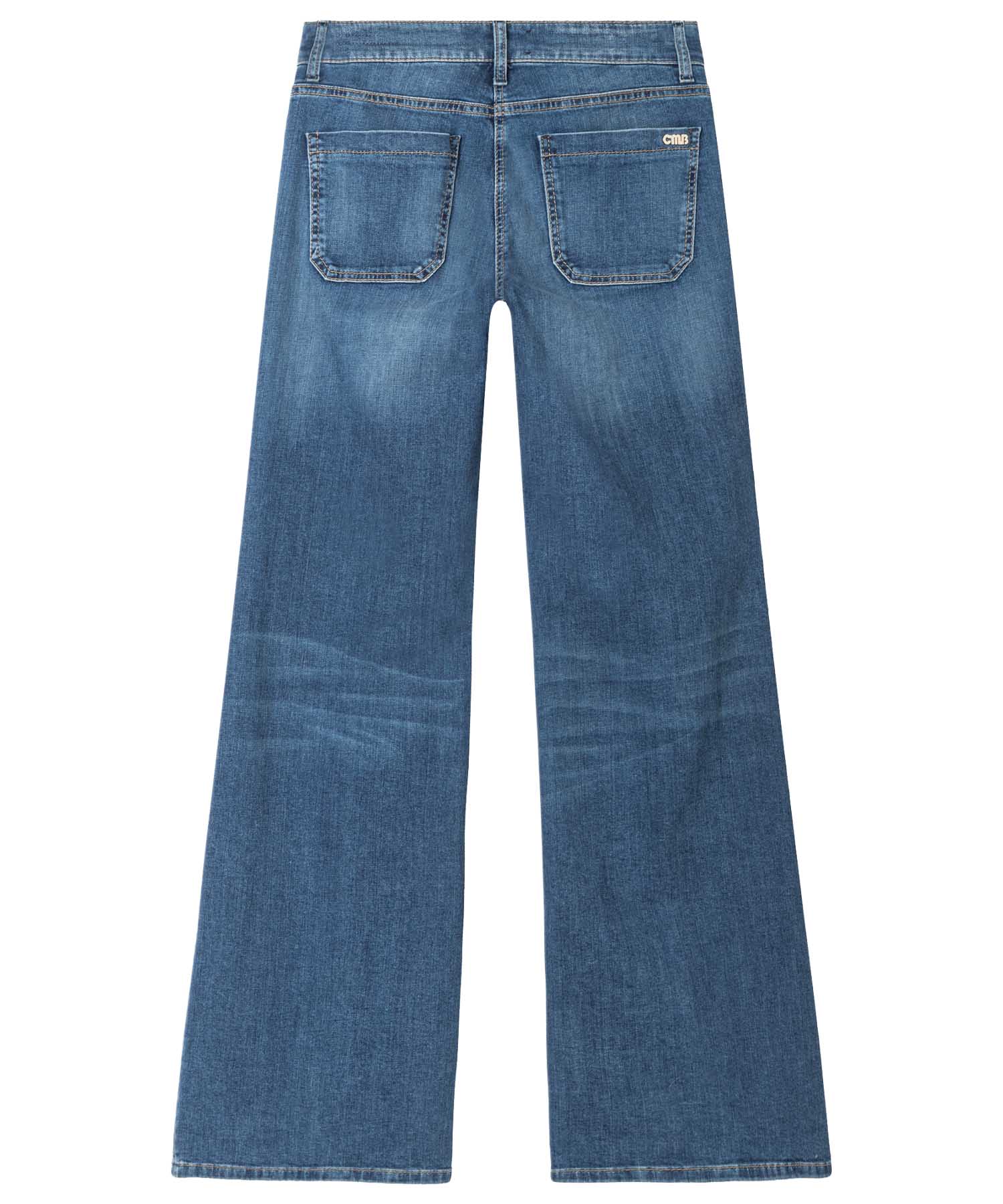 Cambio flared Jeans Amara in feminine contrast | Modehaus Wörmann