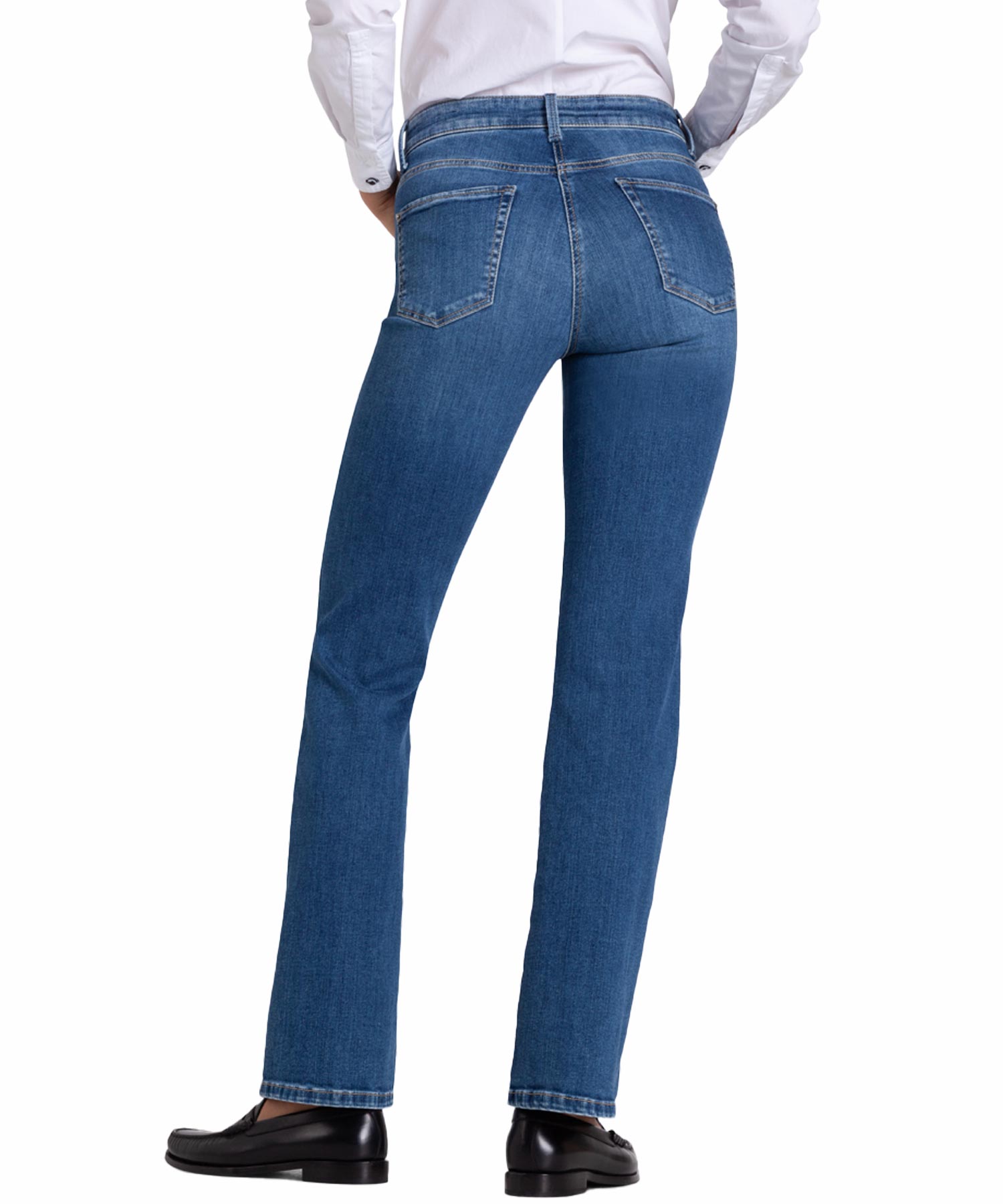 Cambio Jeans Paris | flared Jeans für stilvolle Looks in mittelblauer Waschung