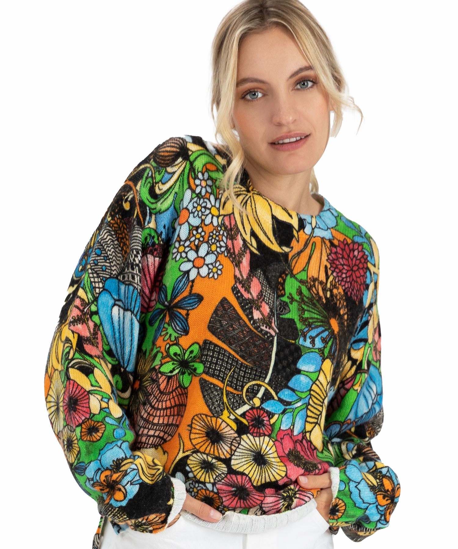 Princess goes Hollywood Pullover mit Blumendruck Princess goes Hollywood Pullover mit Blumendruck