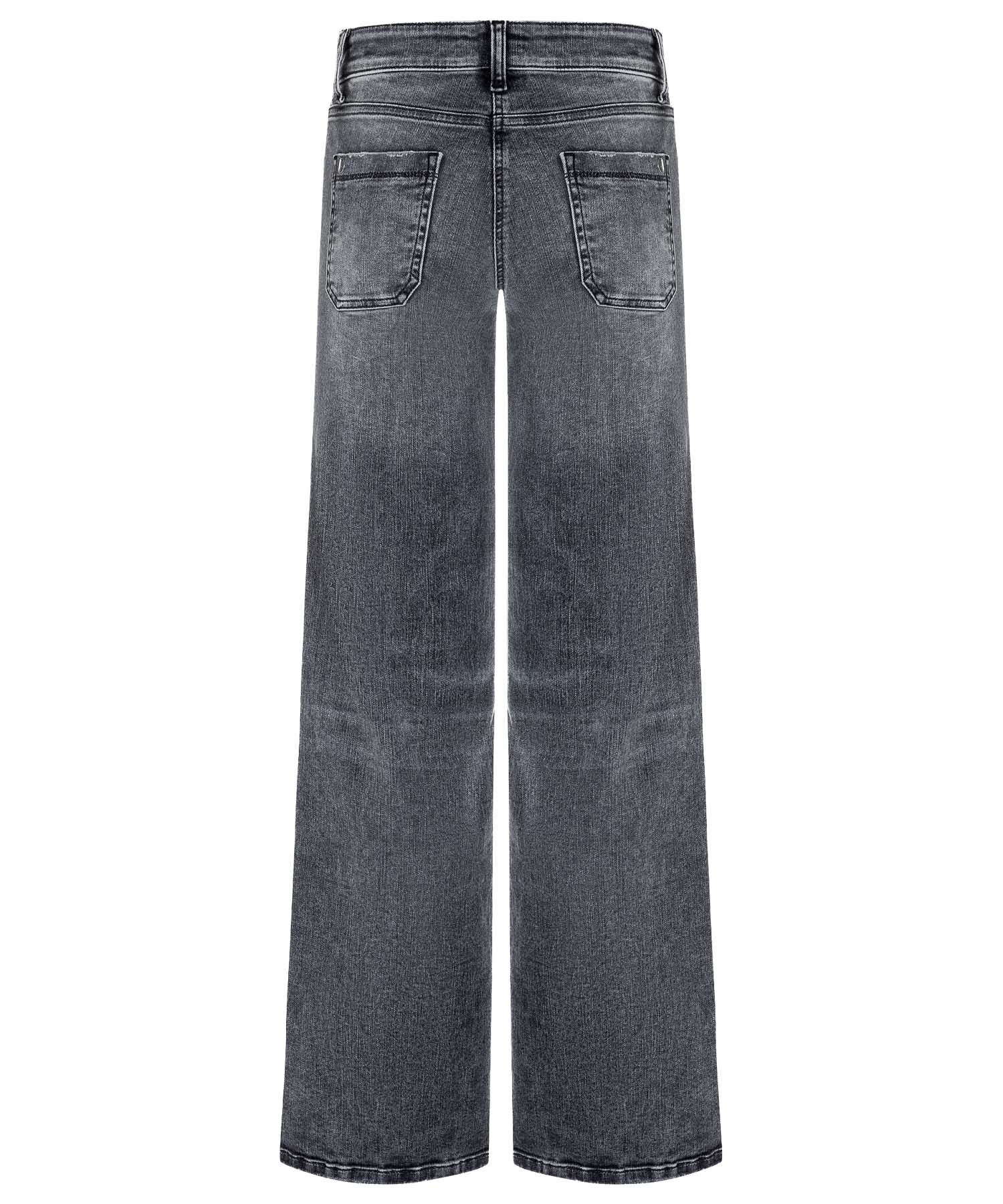 Cambio Jeans Tess |  weite Jeans für stilvolle Looks in schwarz-grauer Waschung