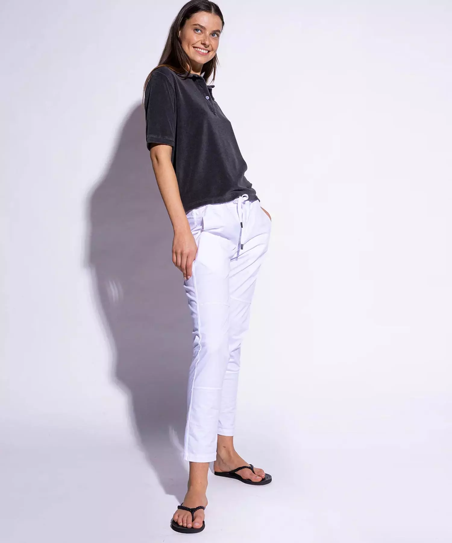 YOU TOO Hose im Materialmix - YOU TWO