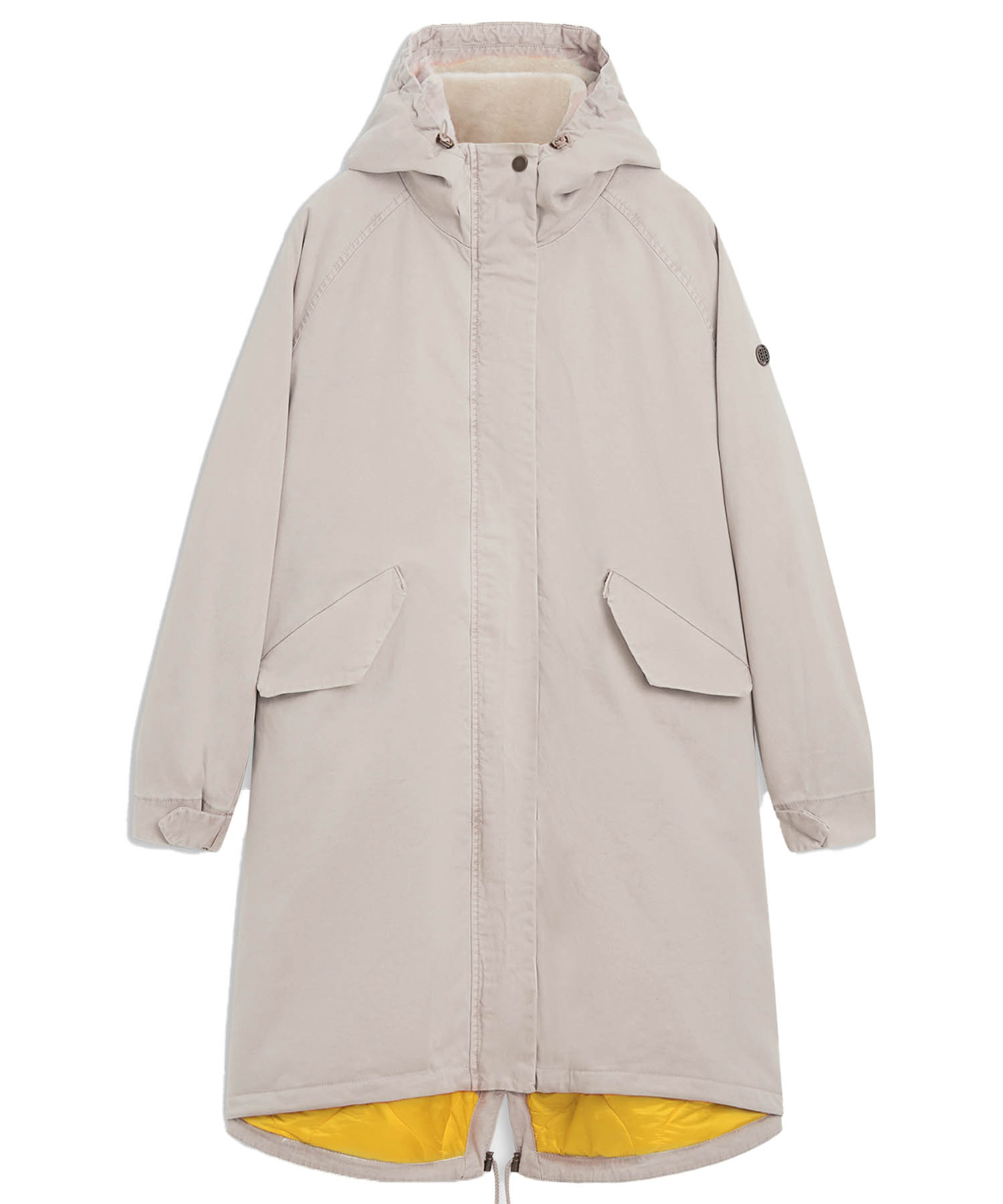 Blonde Parka in sand aus Baumwolle Blonde Parka in sand aus Baumwolle