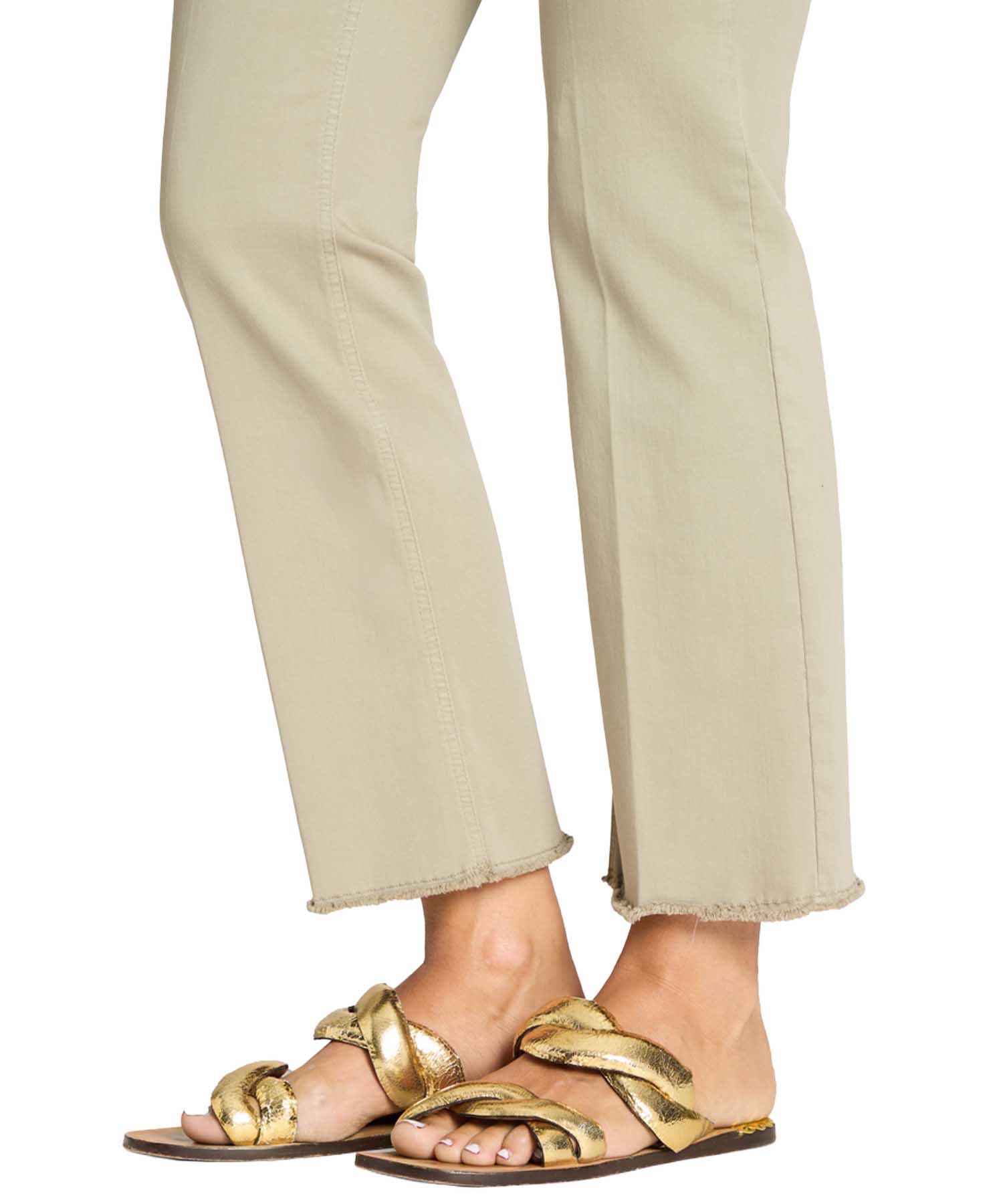 CAMBIO Hose Francesca – Baumwoll-Stretch – Oliv – Länge 28 Inch