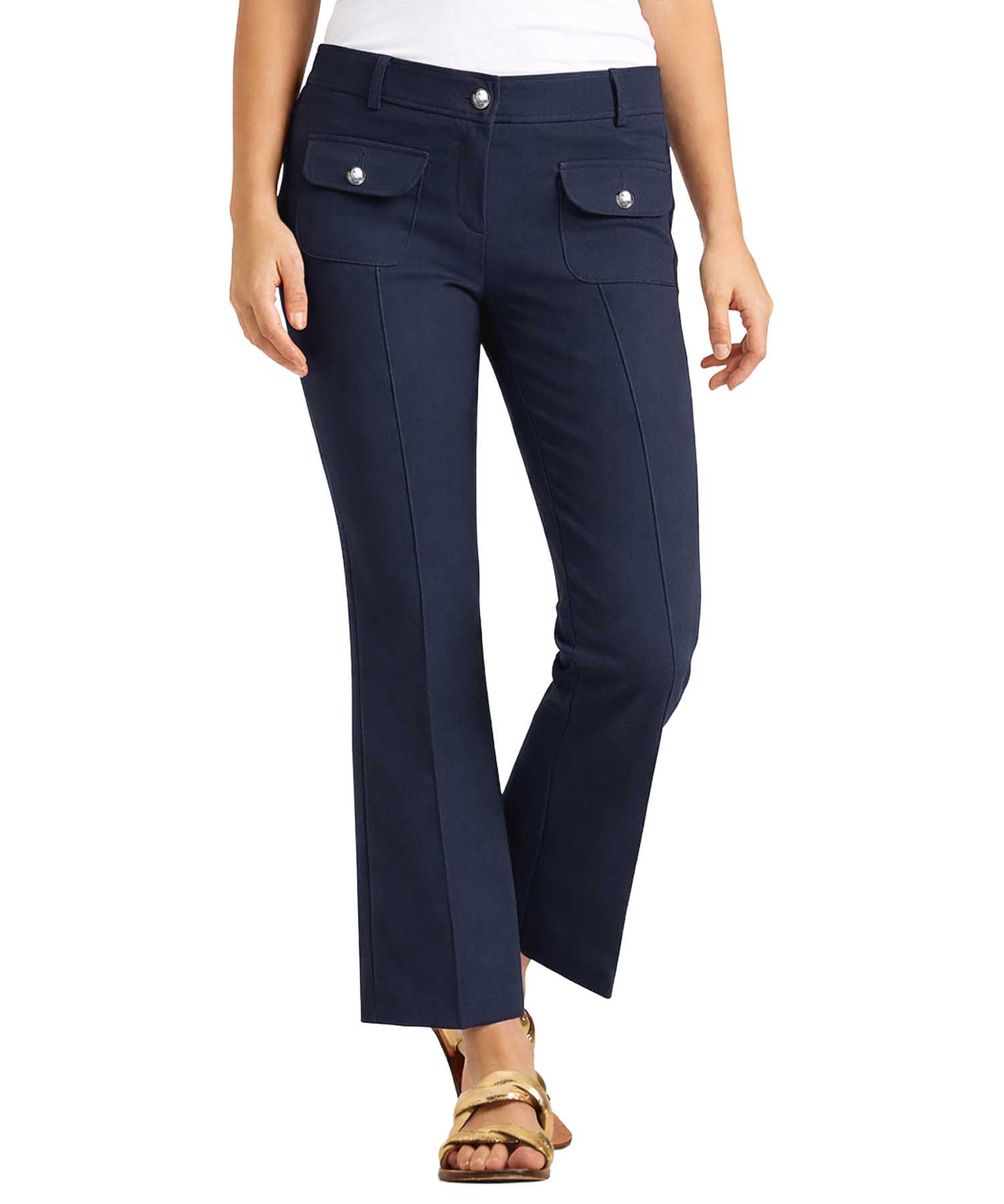 Cambio Farah Patched Pocket, elegante Damenhose mit Pattentaschen