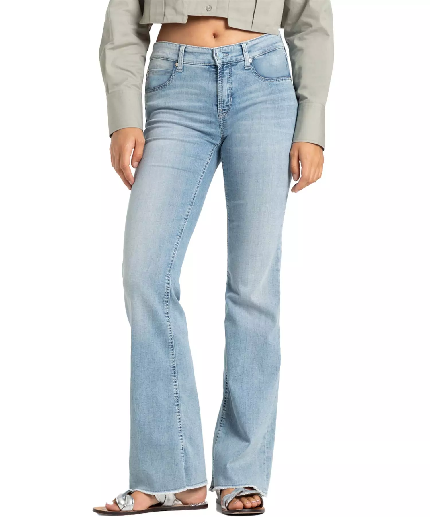 Cambio Jeans Paris |  ausgestellte Jeans für stilvolle Looks in heller Waschung