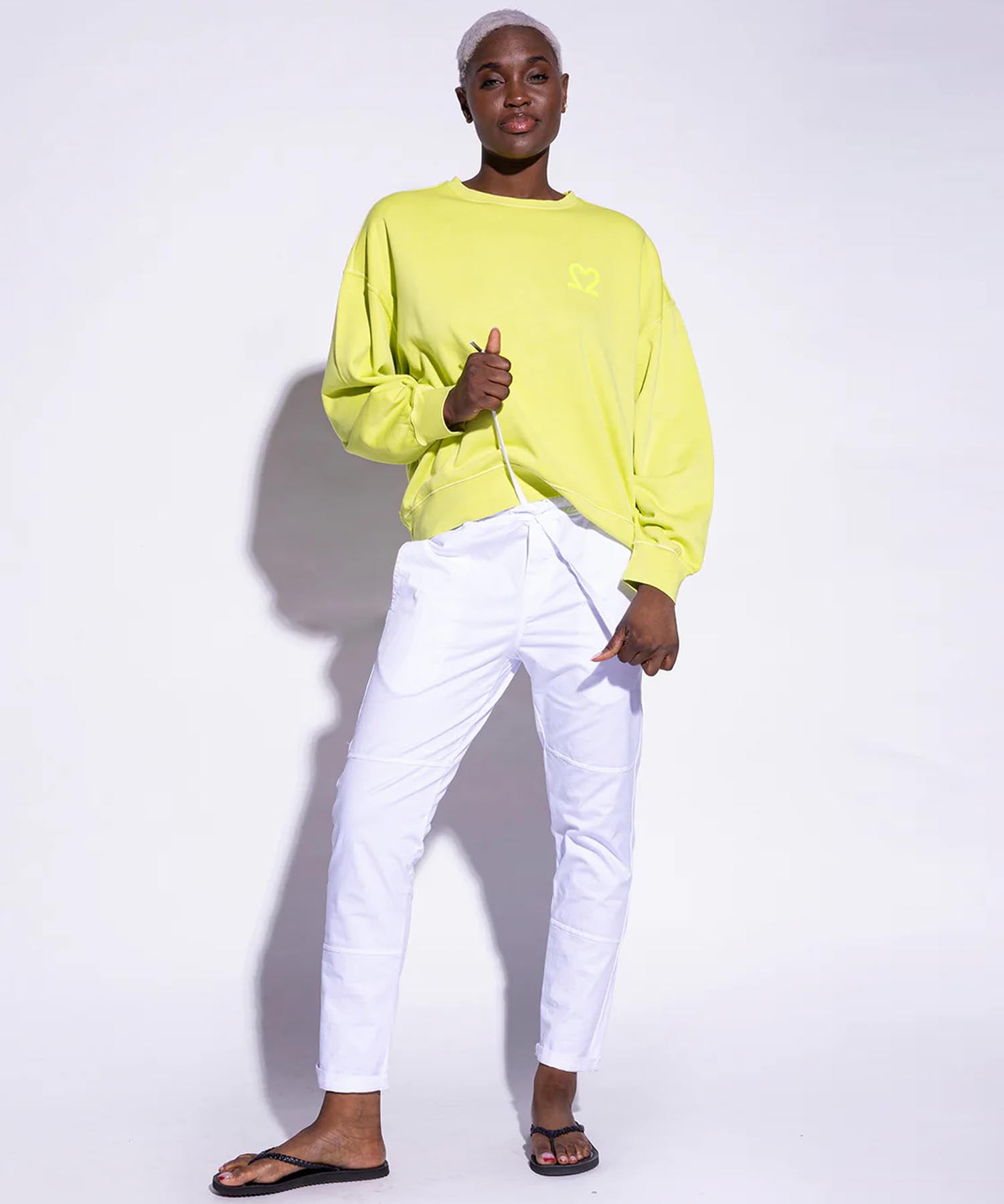 You Too Sweatshirt Tessa aus Baumwolle in neon