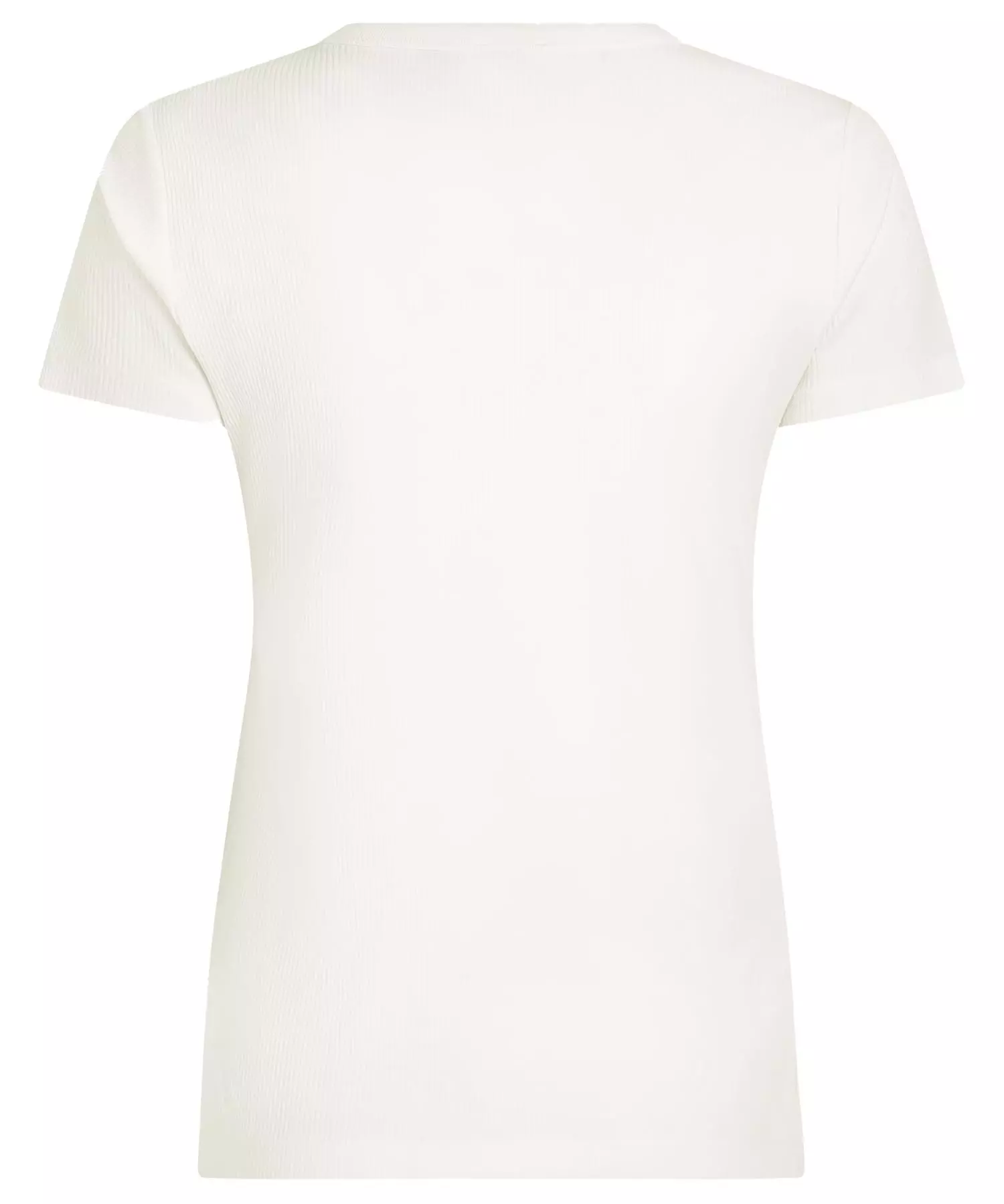 Penn and Ink T-Shirt aus Baumwolle in Rippenstruktur in offwhite