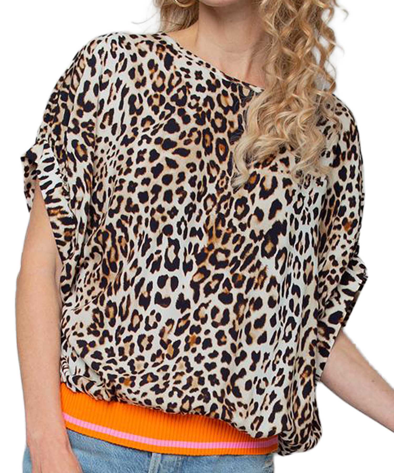 Emily van den Bergh Shirtbluse – leichtes Viskoseshirt im modernem Leo-Print