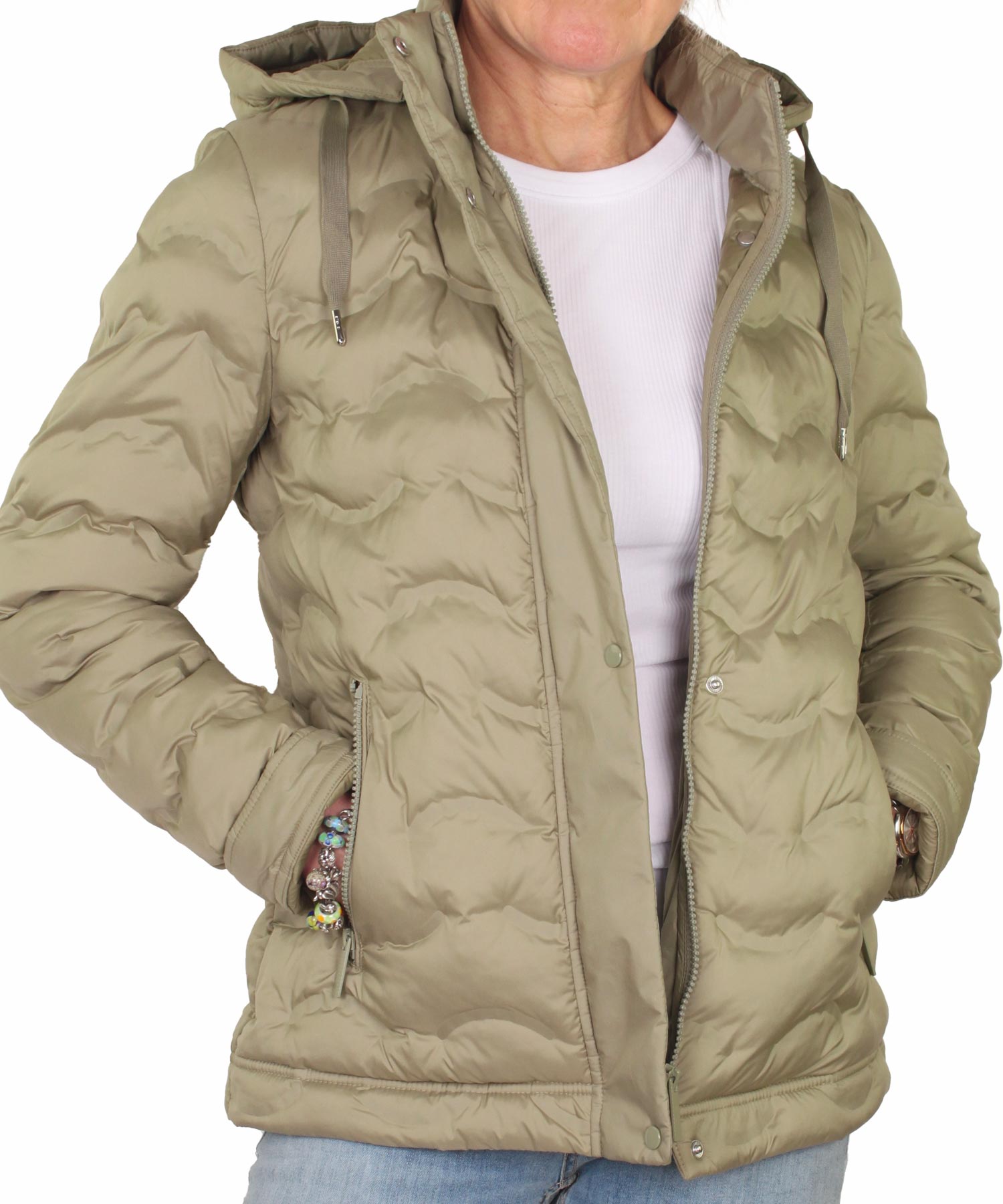 Leichte Steppjacke von Fuchs Schmitt mit abnehmbarer Kapuze