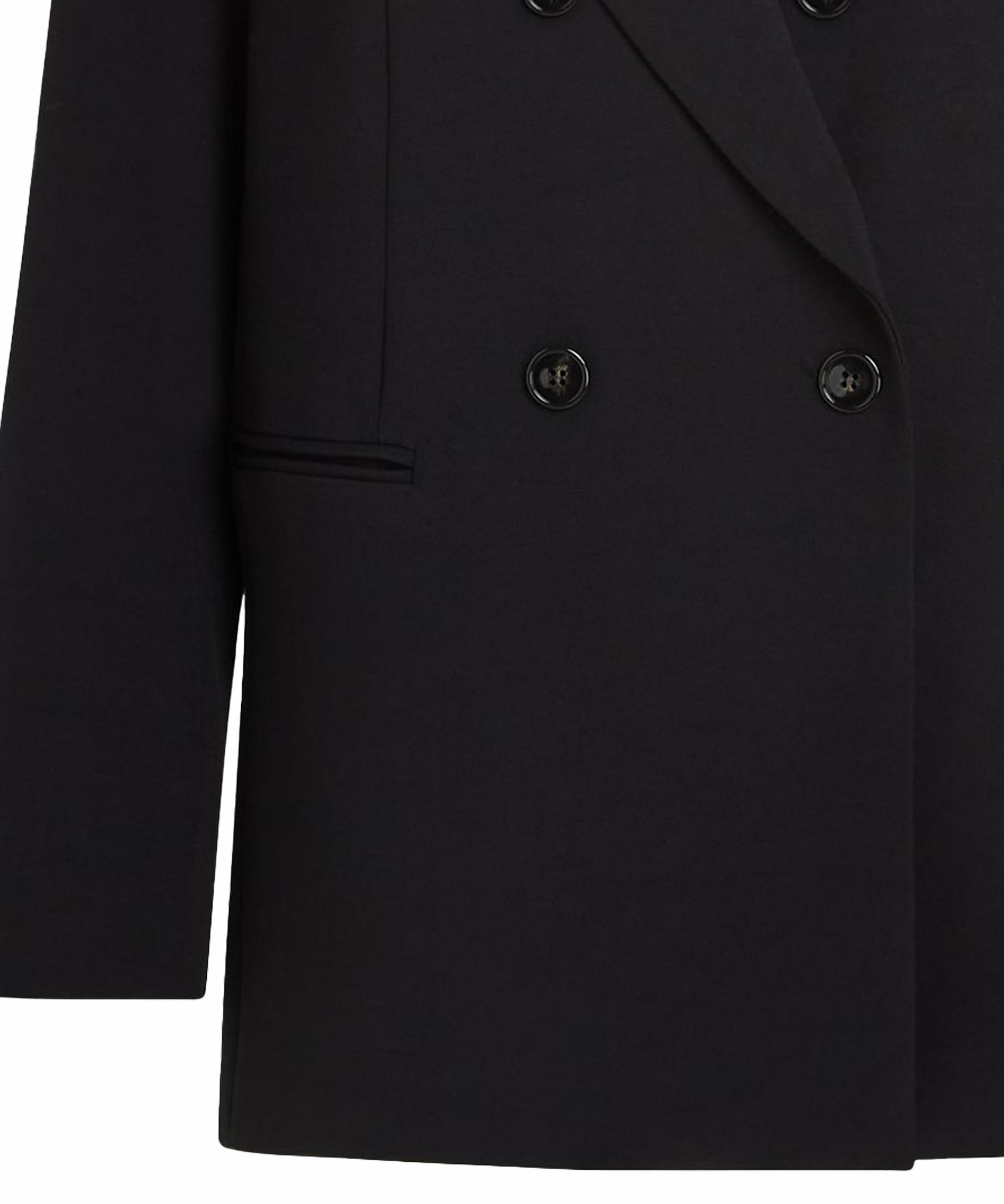 Penn and Ink lässiger oversized Blazer in schwarz