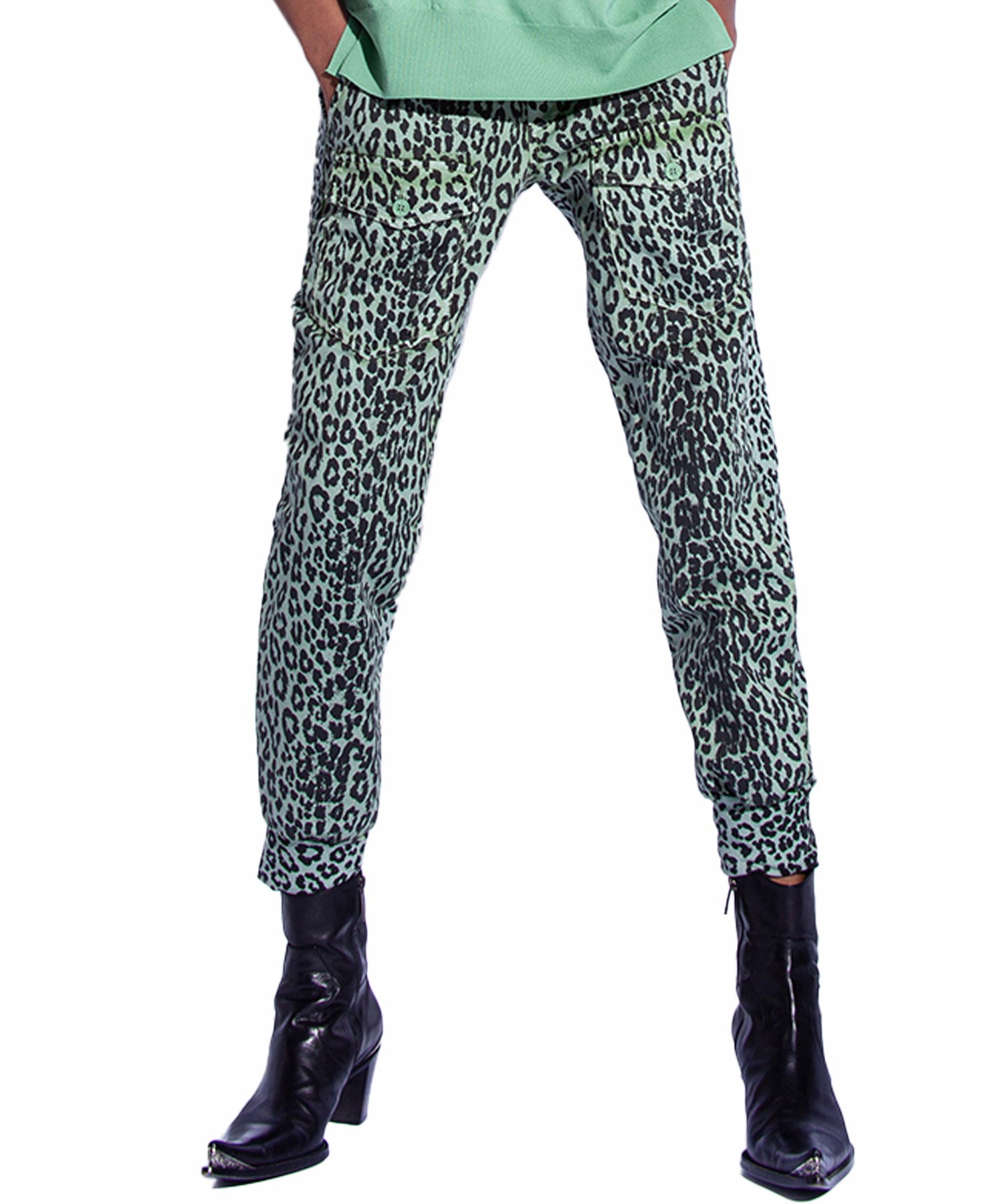 Funky Staff Hose Adele Pockets Leo dark line