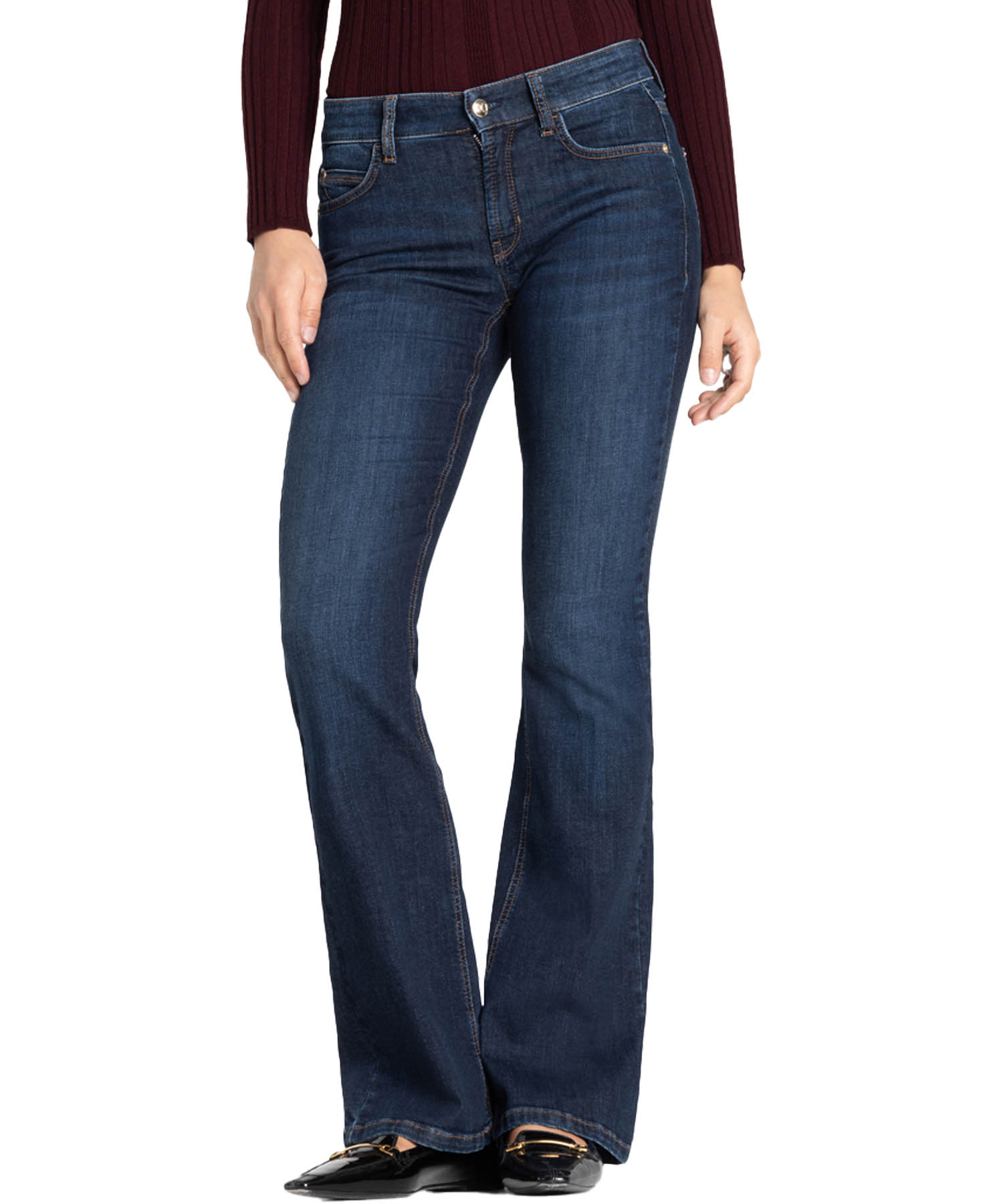 Cambio Jeans Paris flared in dunkelblau