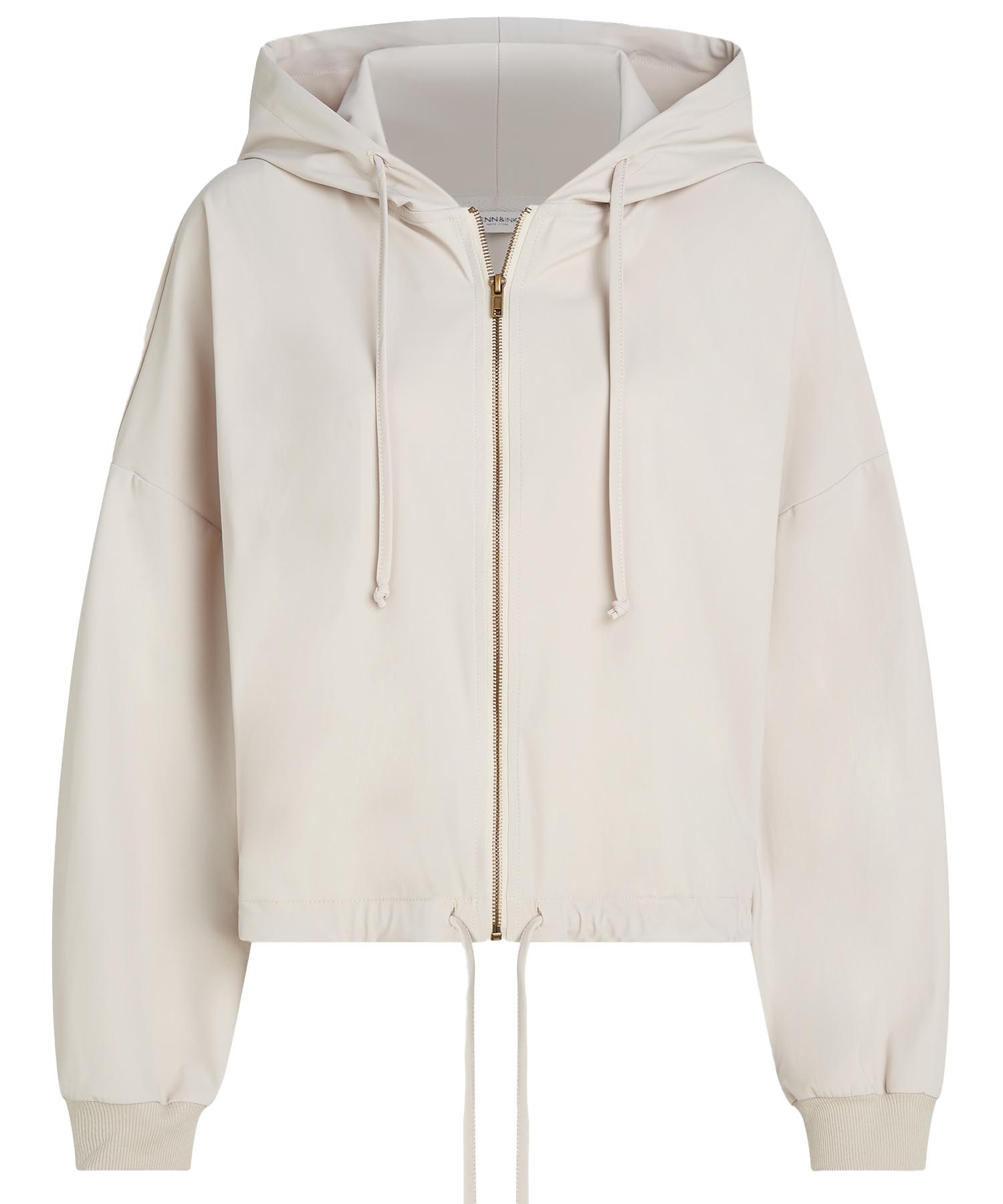 Penn and Ink lässige Sweatjacke in sand aus Technostretch