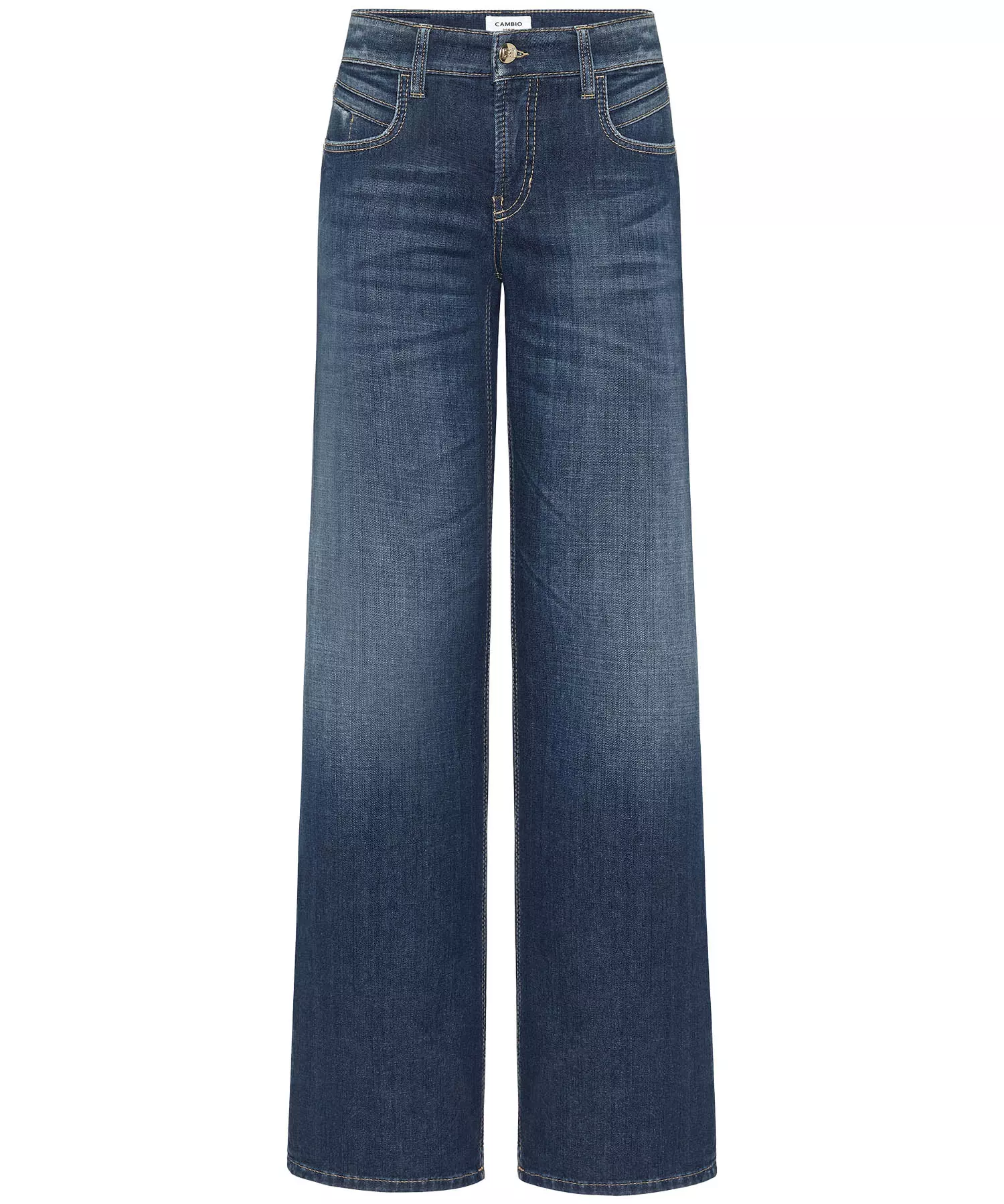 Cambio Jeans Tess |  weite Jeans für stilvolle Looks in dunkler Waschung