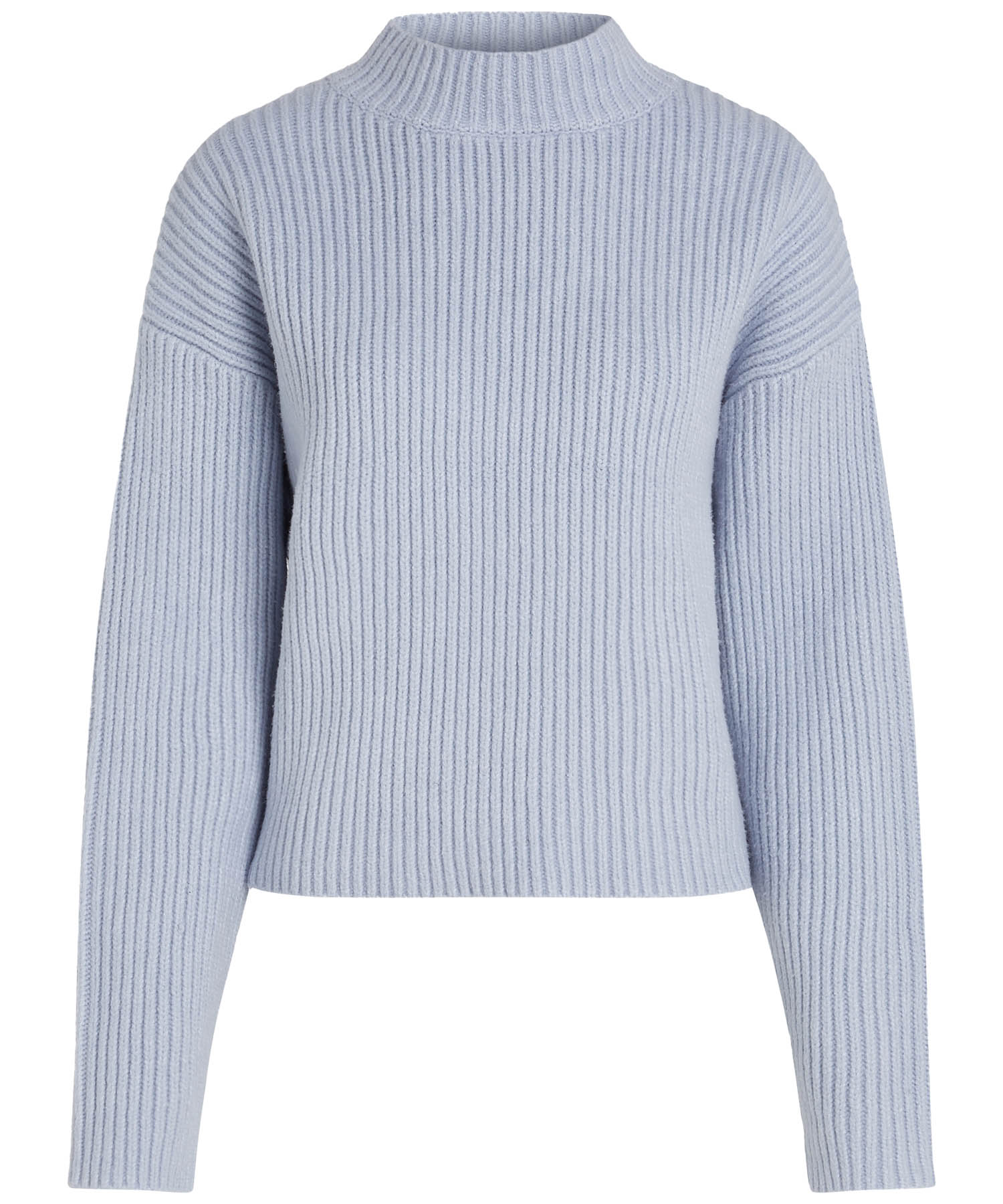 Penn and Ink sportiver Pullover in Rippenstruktur in hellblau Penn and Ink sportiver Pullover in Rippenstruktur in hellblau