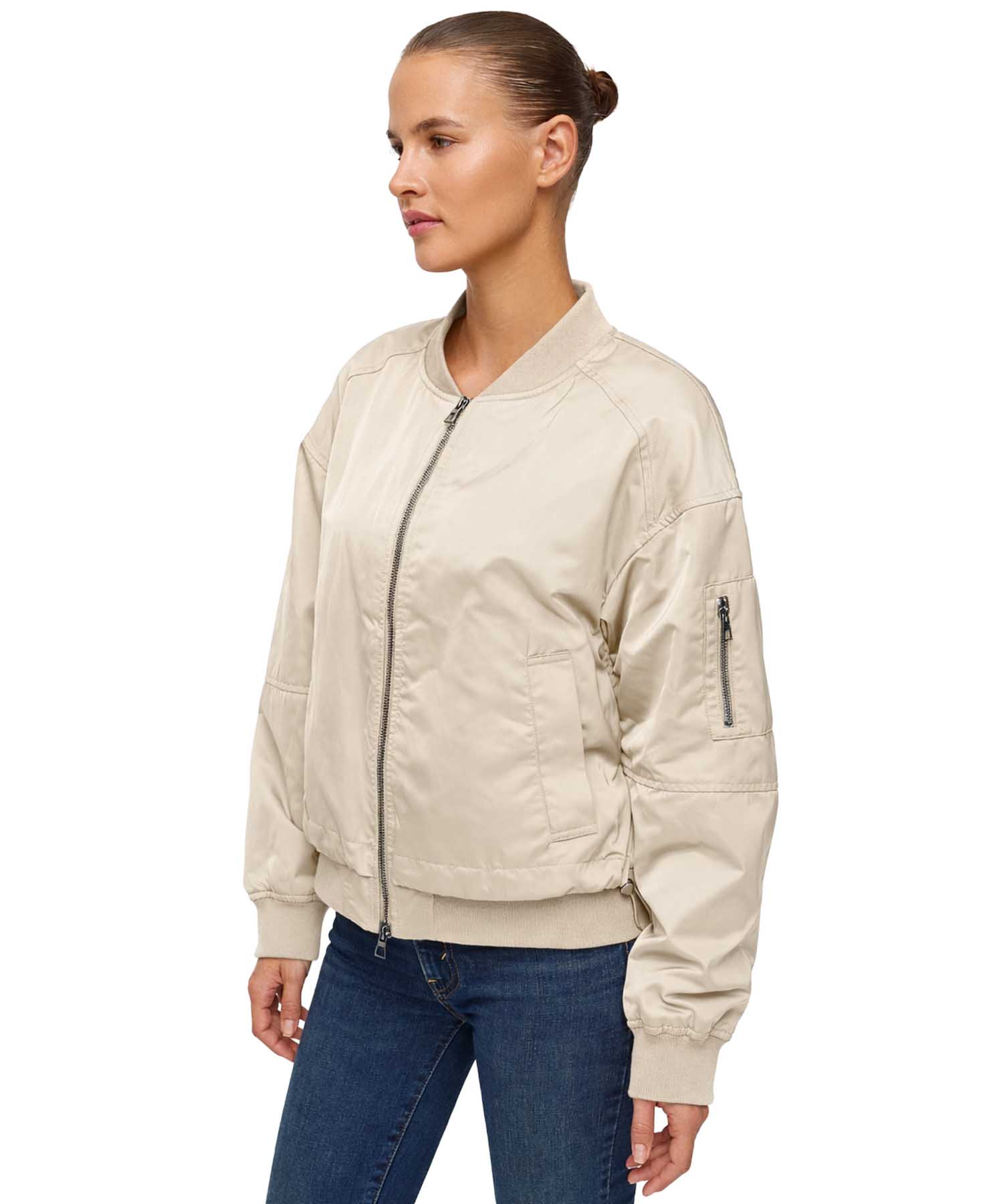 MANISA Blouson Damen Satin – Moderner College Style