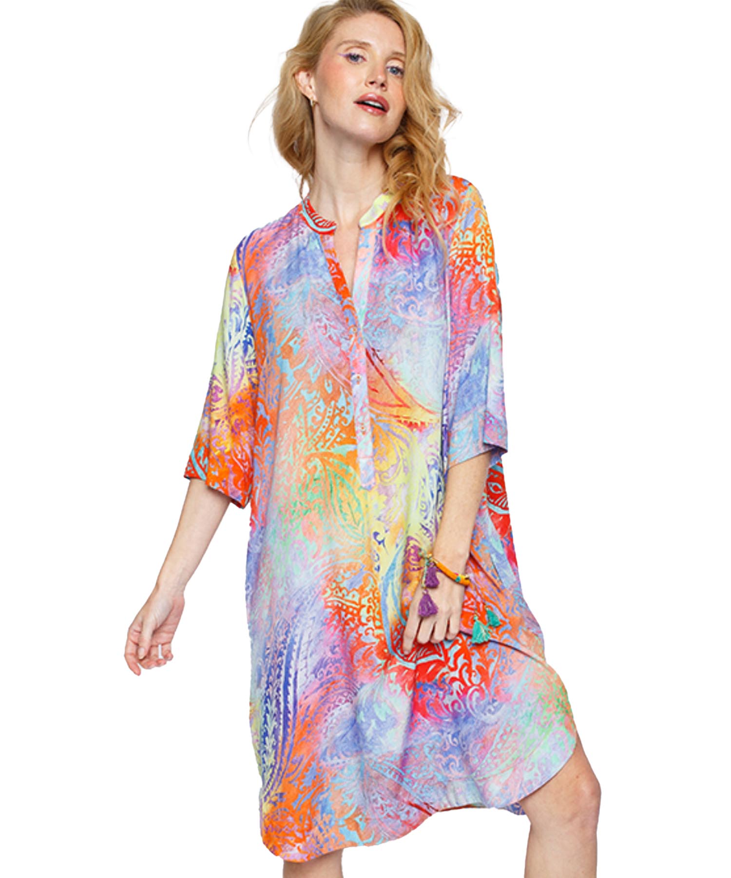 Emily van den Bergh lässiges Sommerkleid in Aquarellfarben