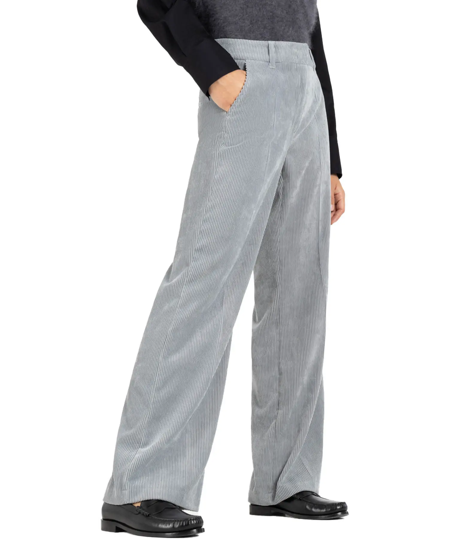 Cambio Amelie Cordhose – Damen Wide-Leg in Cord