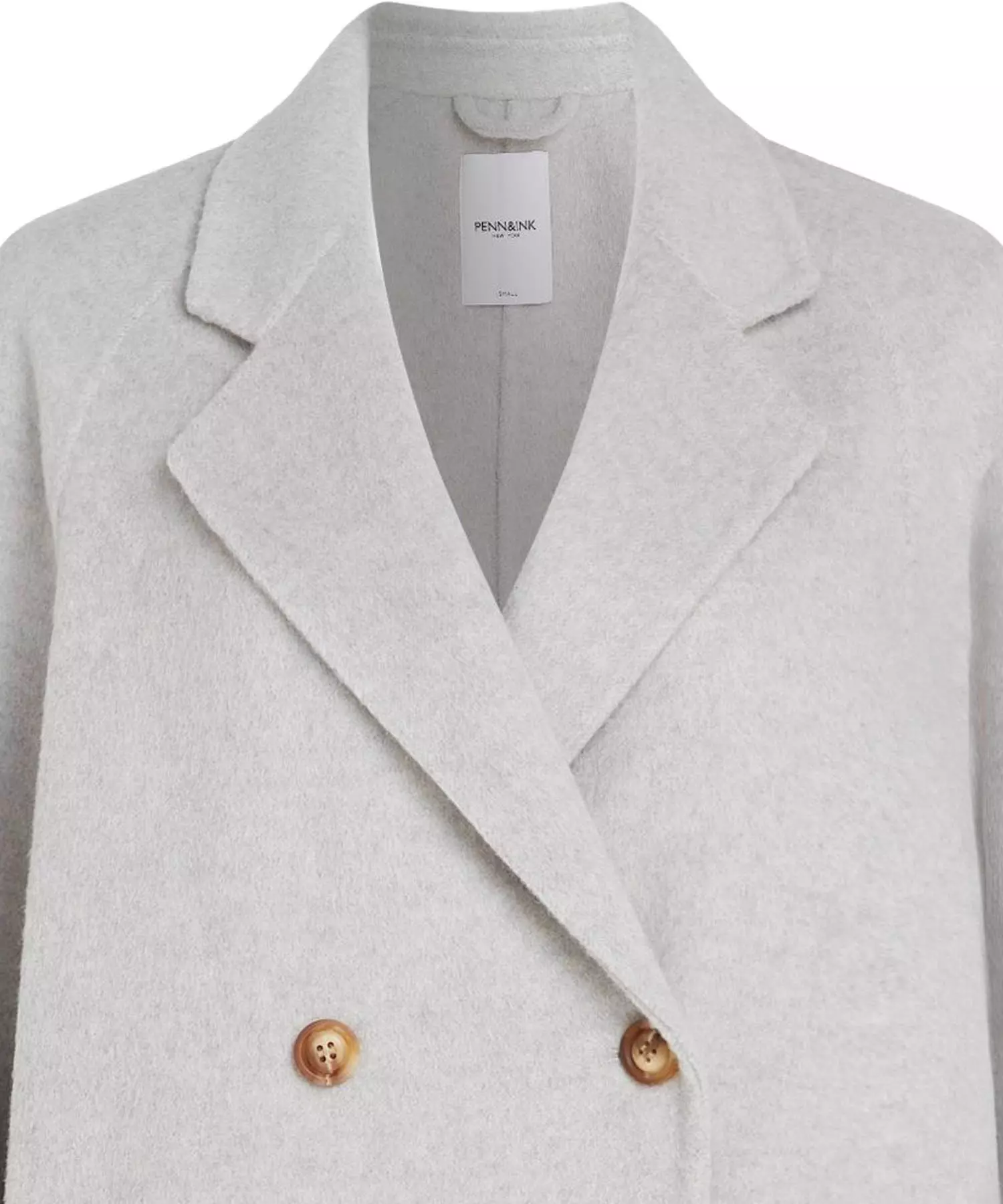 Penn and Ink lässige Jacke aus Wolle in grau