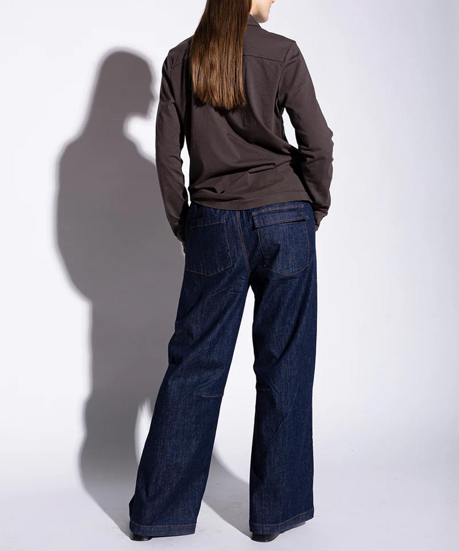 Bluse aus Jersey in braun