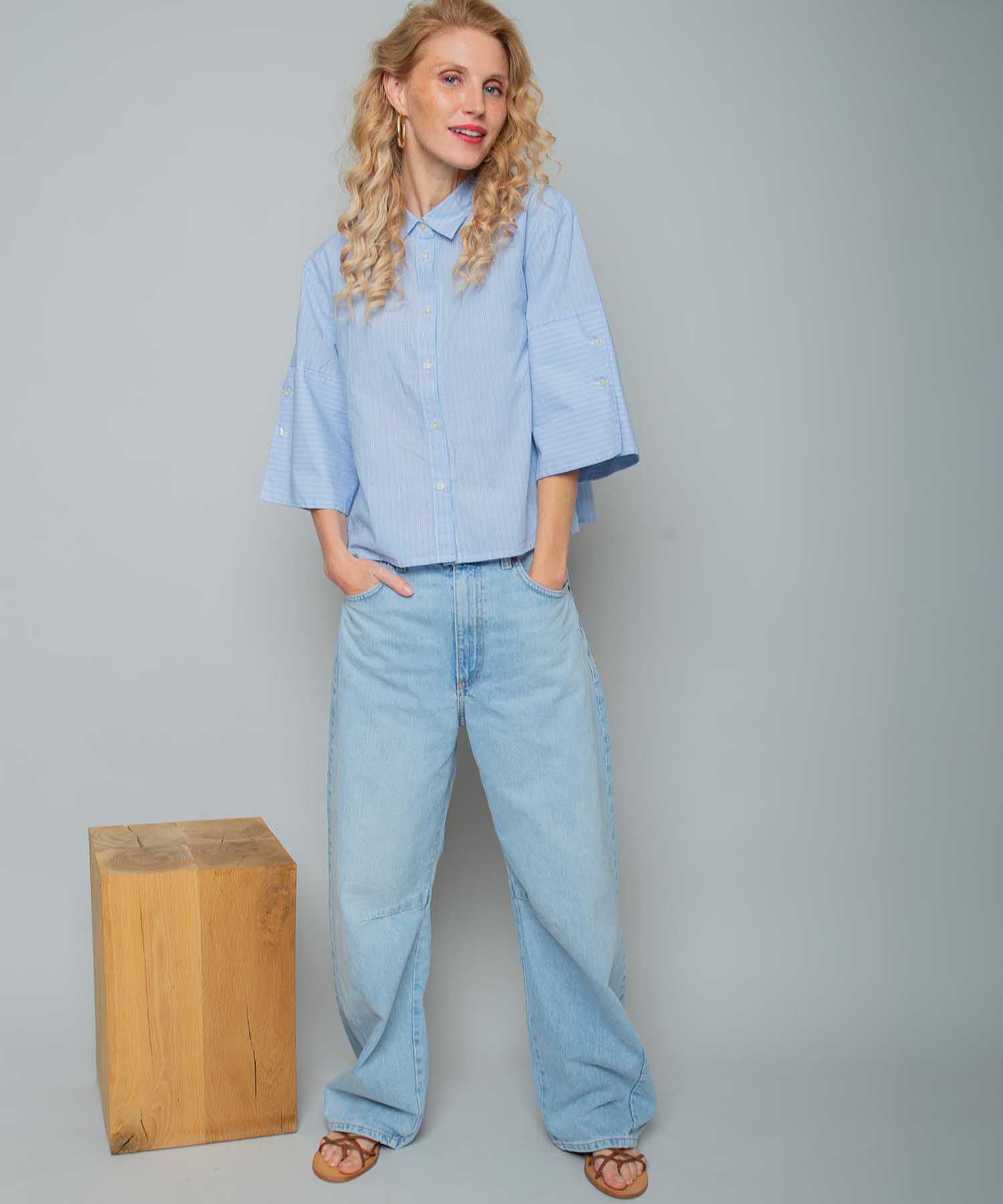 Emily van den Bergh Boxy Hemdbluse mit Streifen