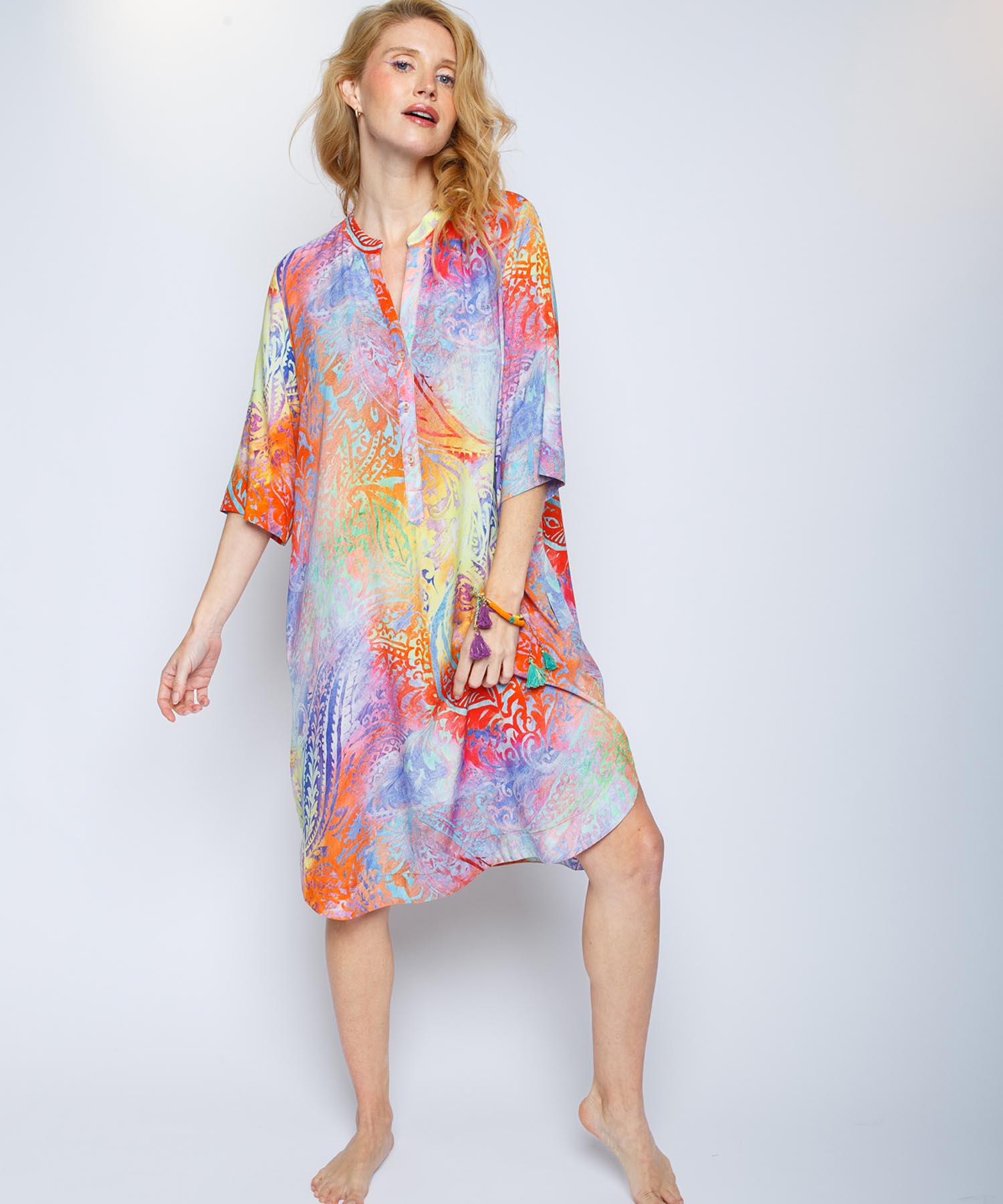 Emily van den Bergh lässiges Sommerkleid in Aquarellfarben