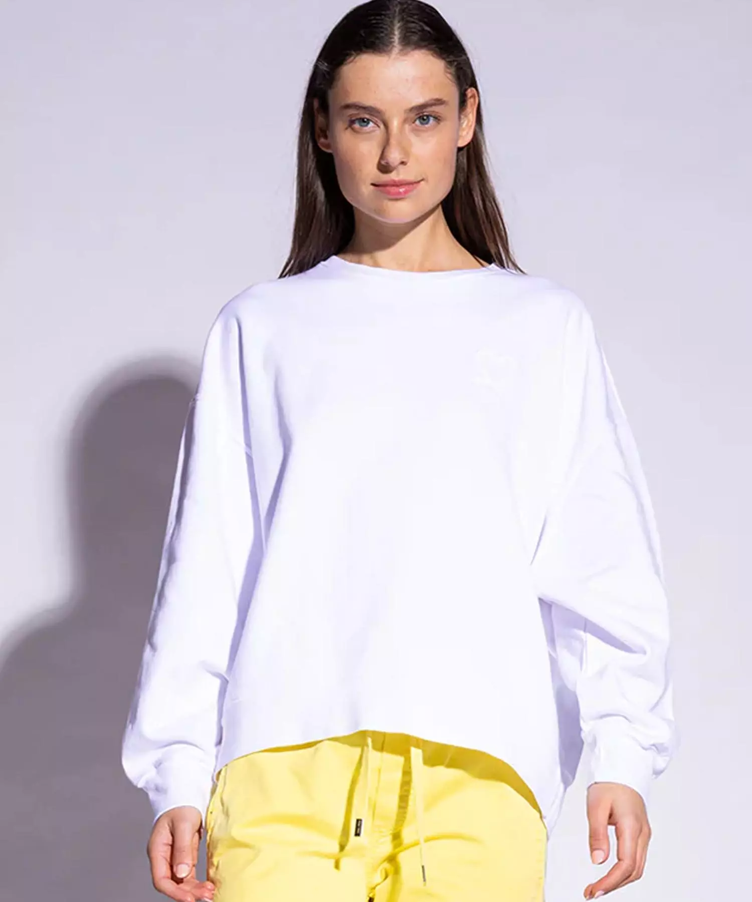 You Too Sweatshirt Tessa aus Baumwolle in weiss