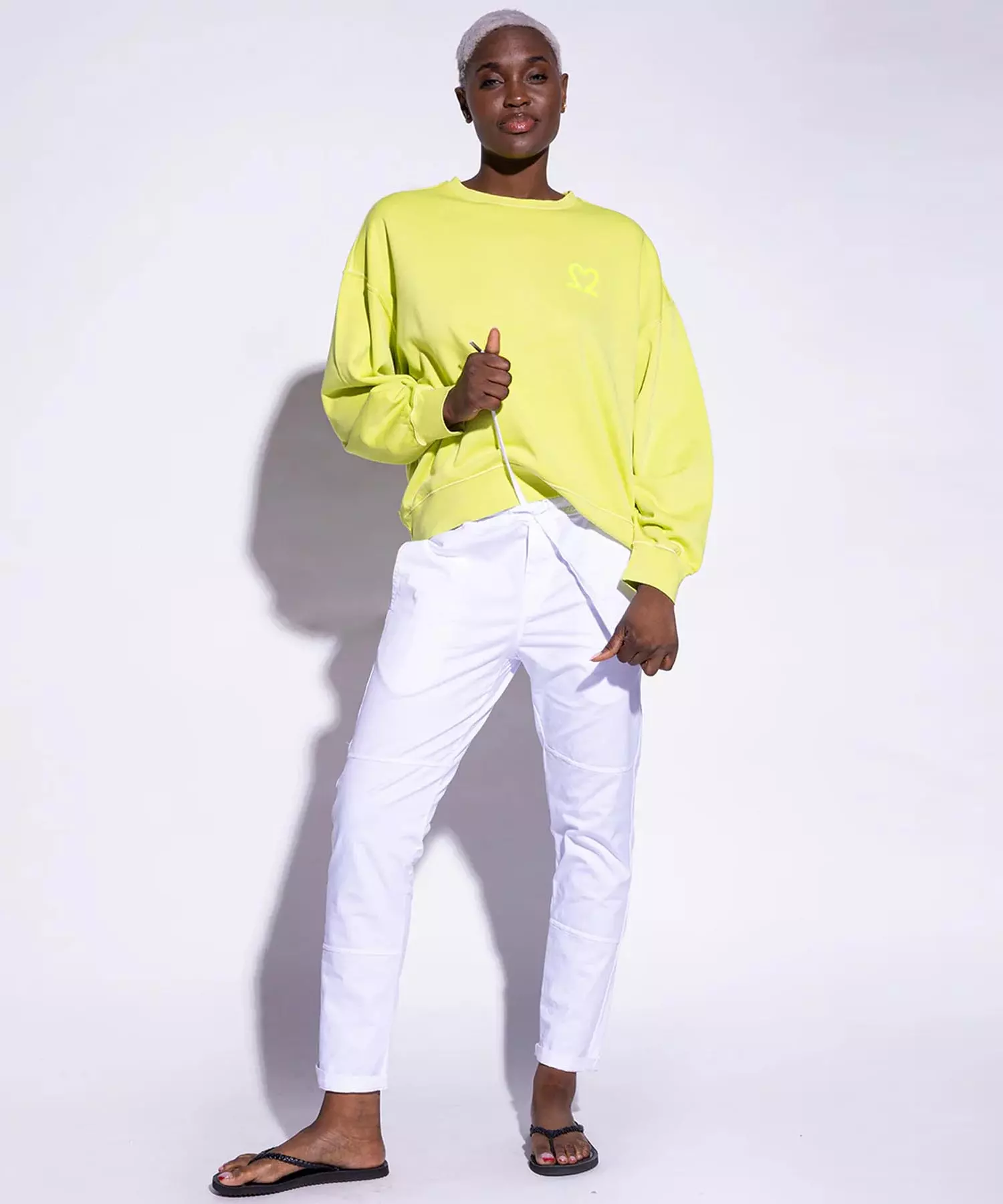 You Too Sweatshirt Tessa aus Baumwolle in neon