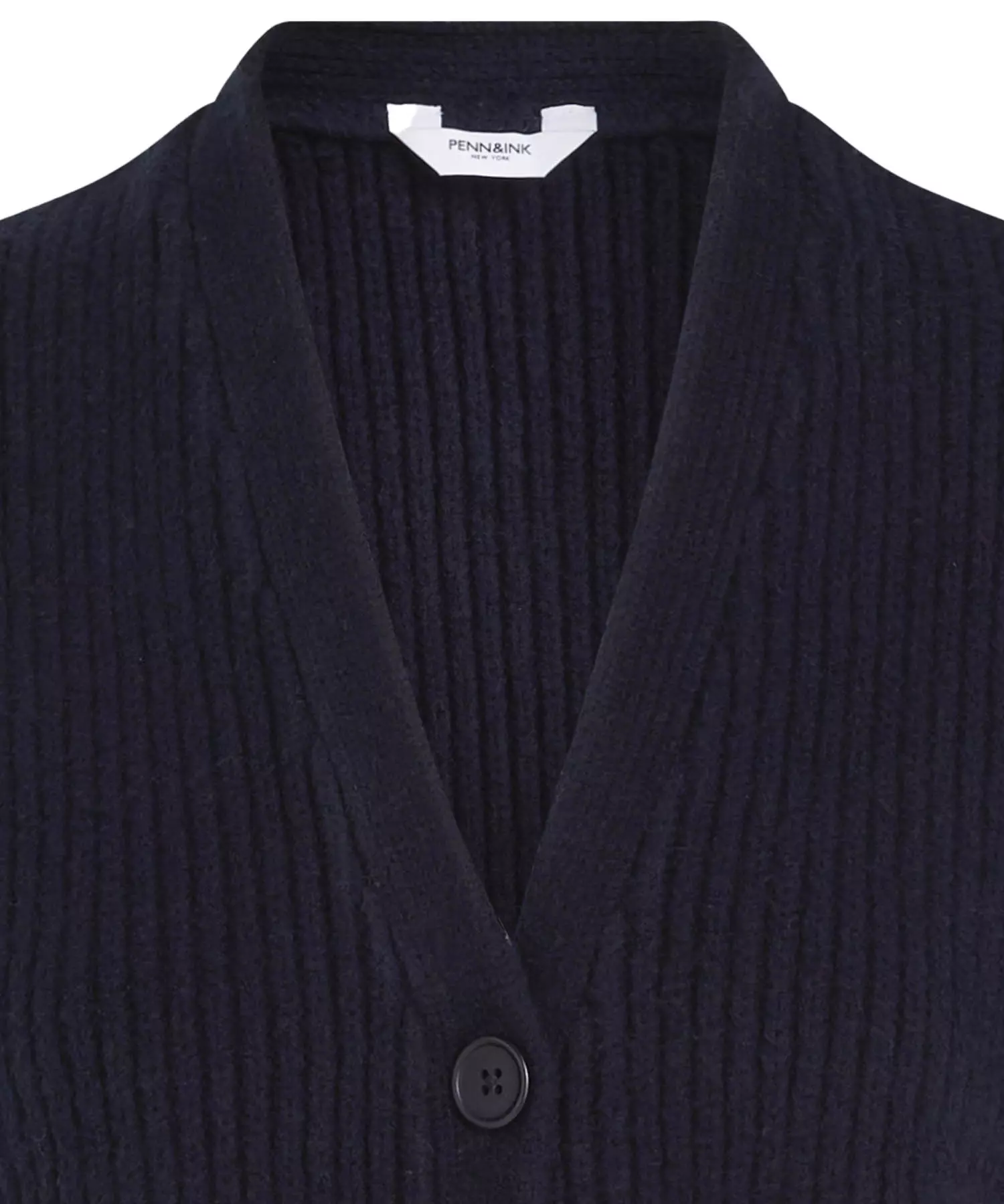 Penn and Ink Strickweste in Rippenstruktur