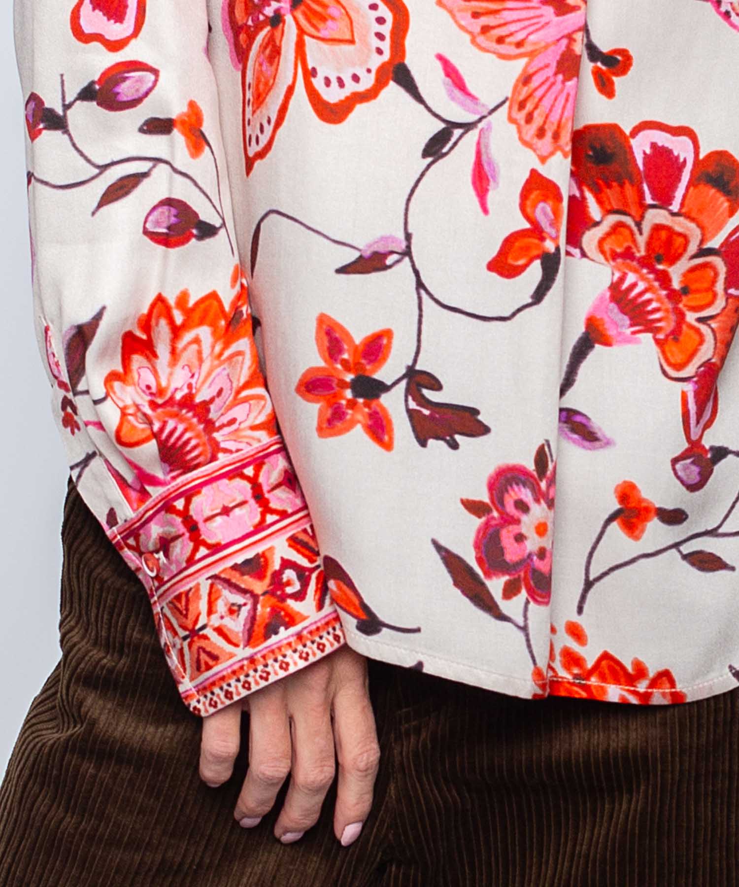 Emily van den Bergh Shirt-Bluse im Blumendruck