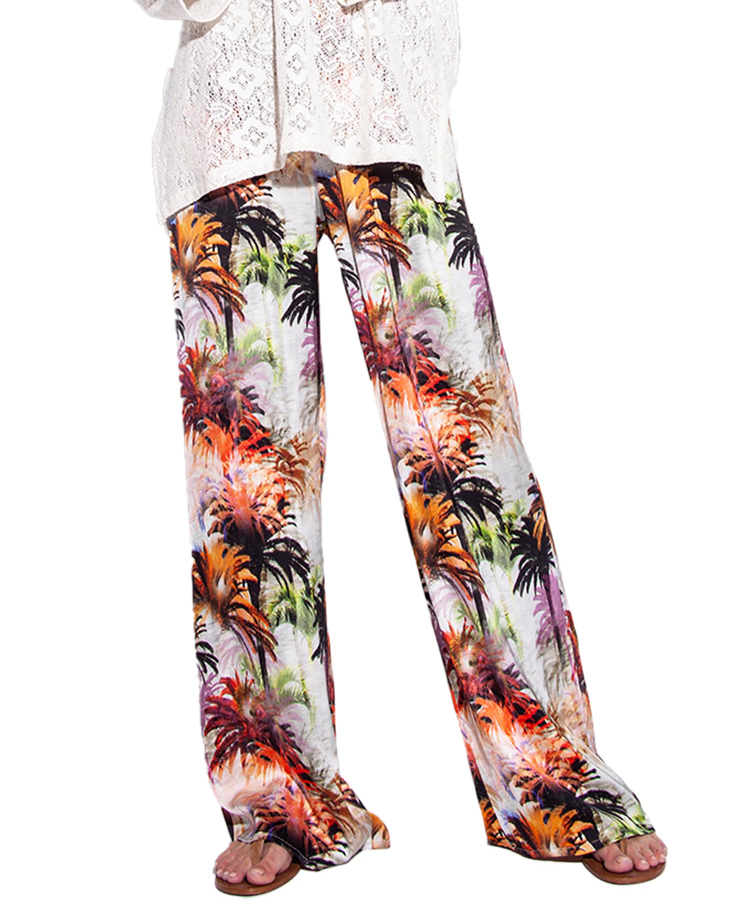 Funky Staff Hose Zoe Palms  aus Viskose