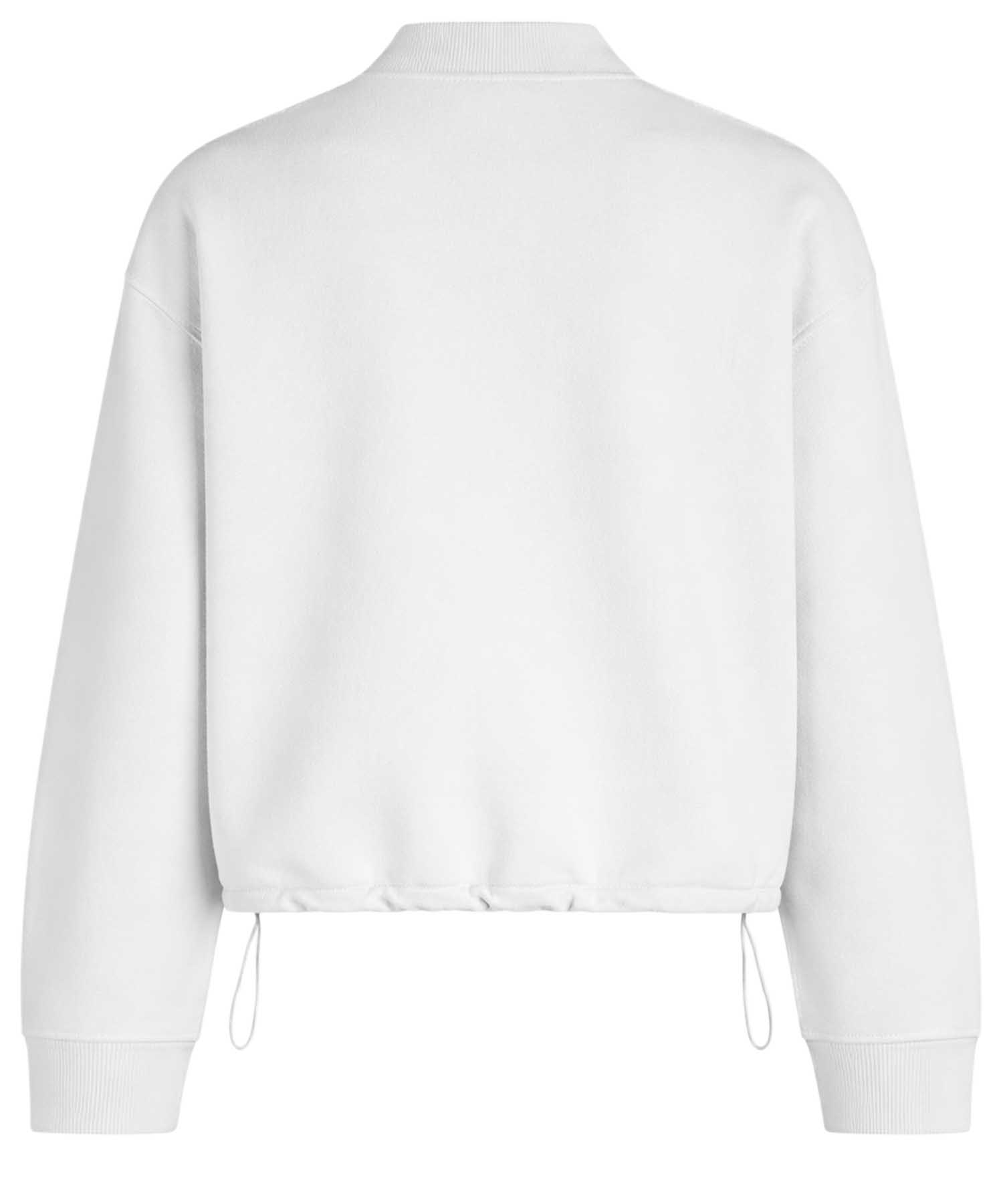 PENN&INK N.Y Sweatjacke Weiß | Relaxed Fit Jacke mit Reißverschluss