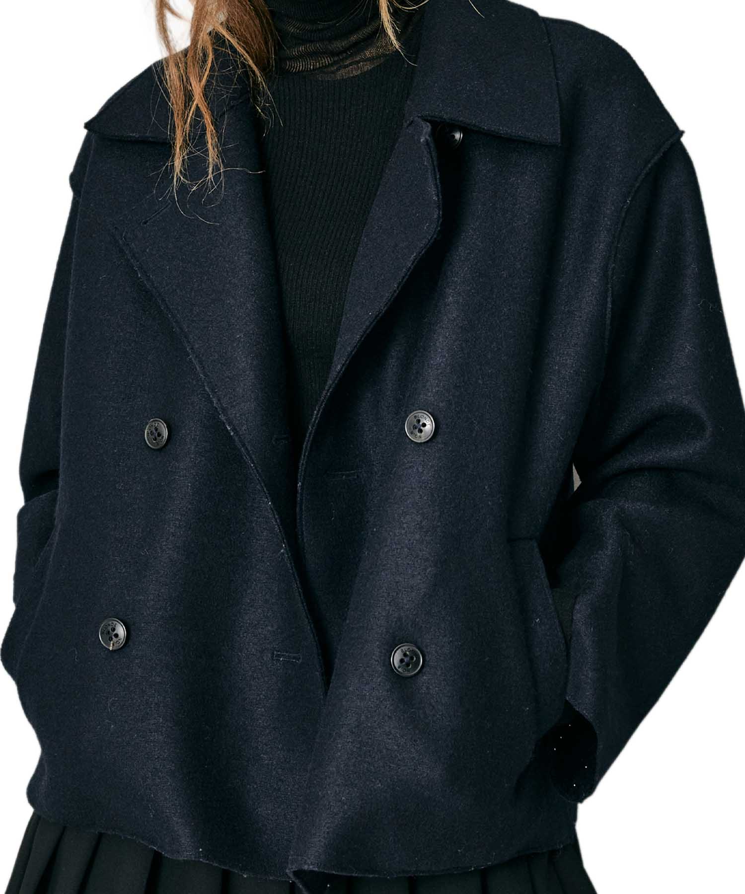 Blonde No. 8 lässig-leichte Jacke in schwarz aus reiner Wolle