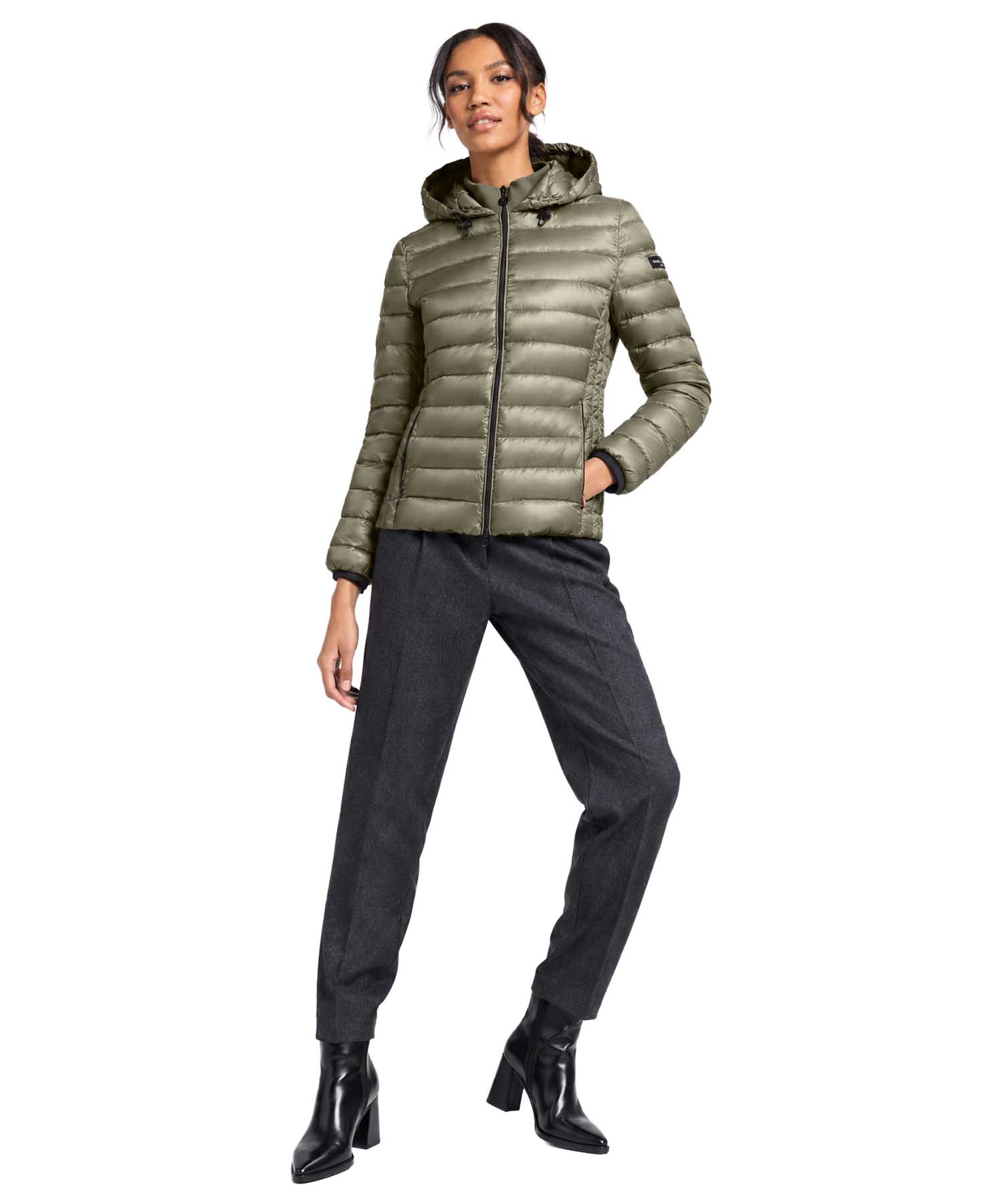 Frieda & Freddies Steppjacke mit Kapuze in Sage | Modehaus Wörmann