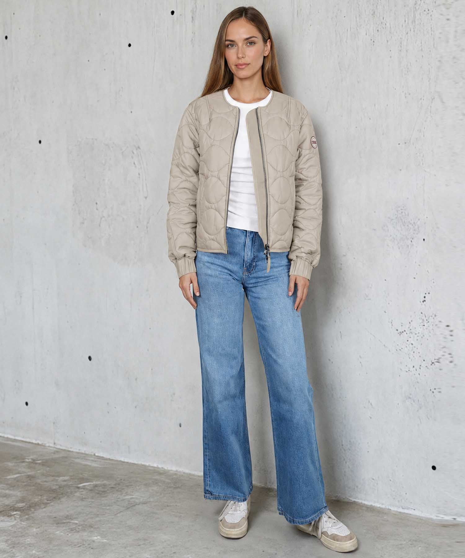 Como No. 1 Steppjacke Massa mit abnehmbaren Webpelzkragen
