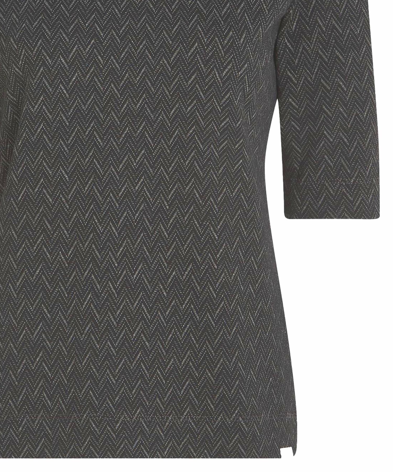 Penn and Ink T-Shirt aus Jersey im Minimuster in schwarz