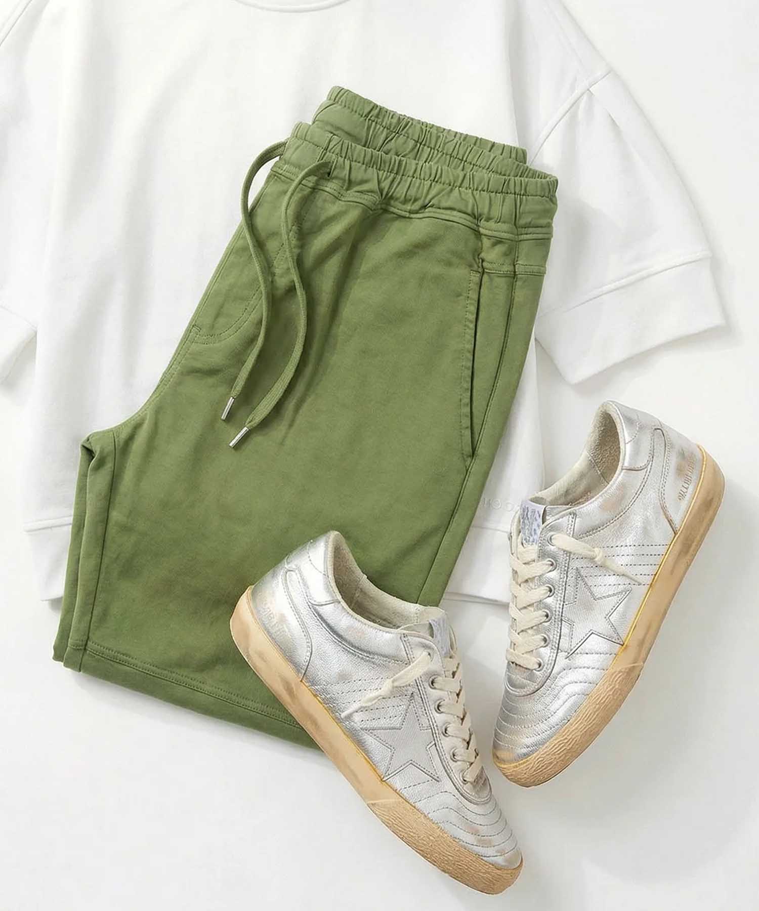 YOU TWO Pant Nobile Washed in Pesto | Modehaus Wörmann