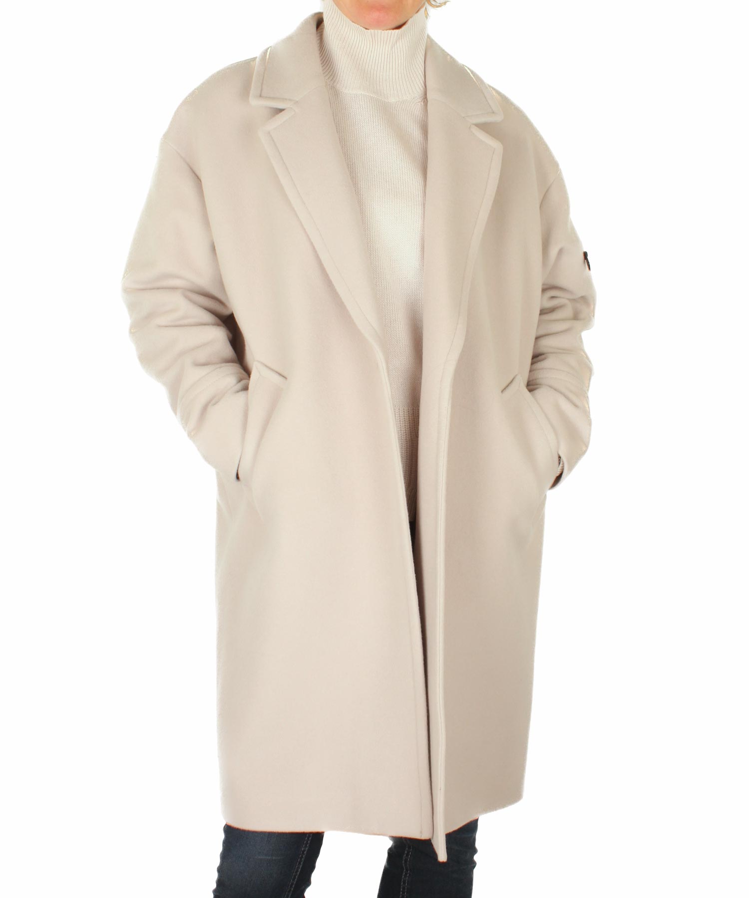 Lässiger Blazermantel von Creenstone aus Wolle - Cashmere