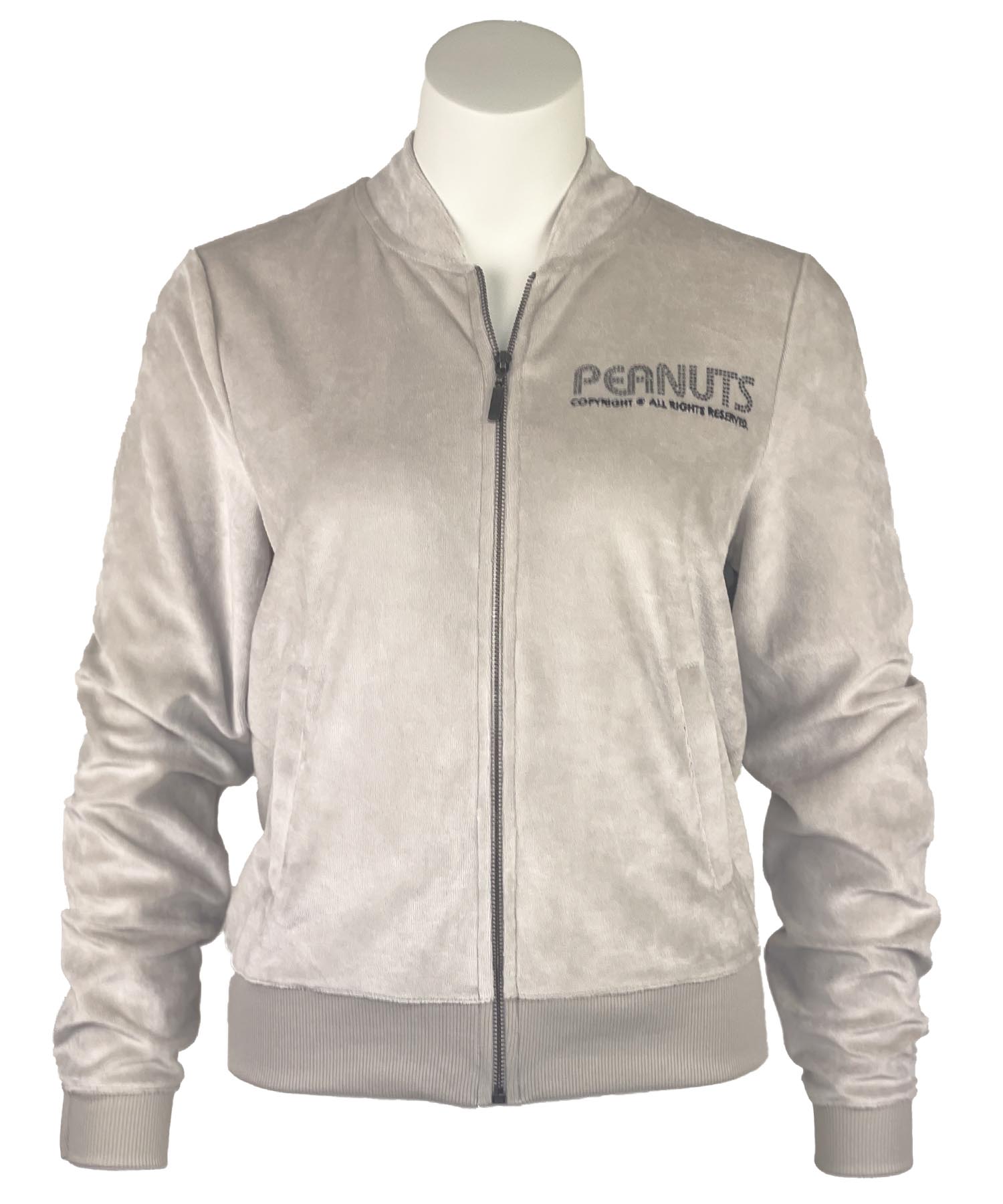 Princess goes Hollywood Sweatjacke Snoopy aus Nicki-Stoff in beige