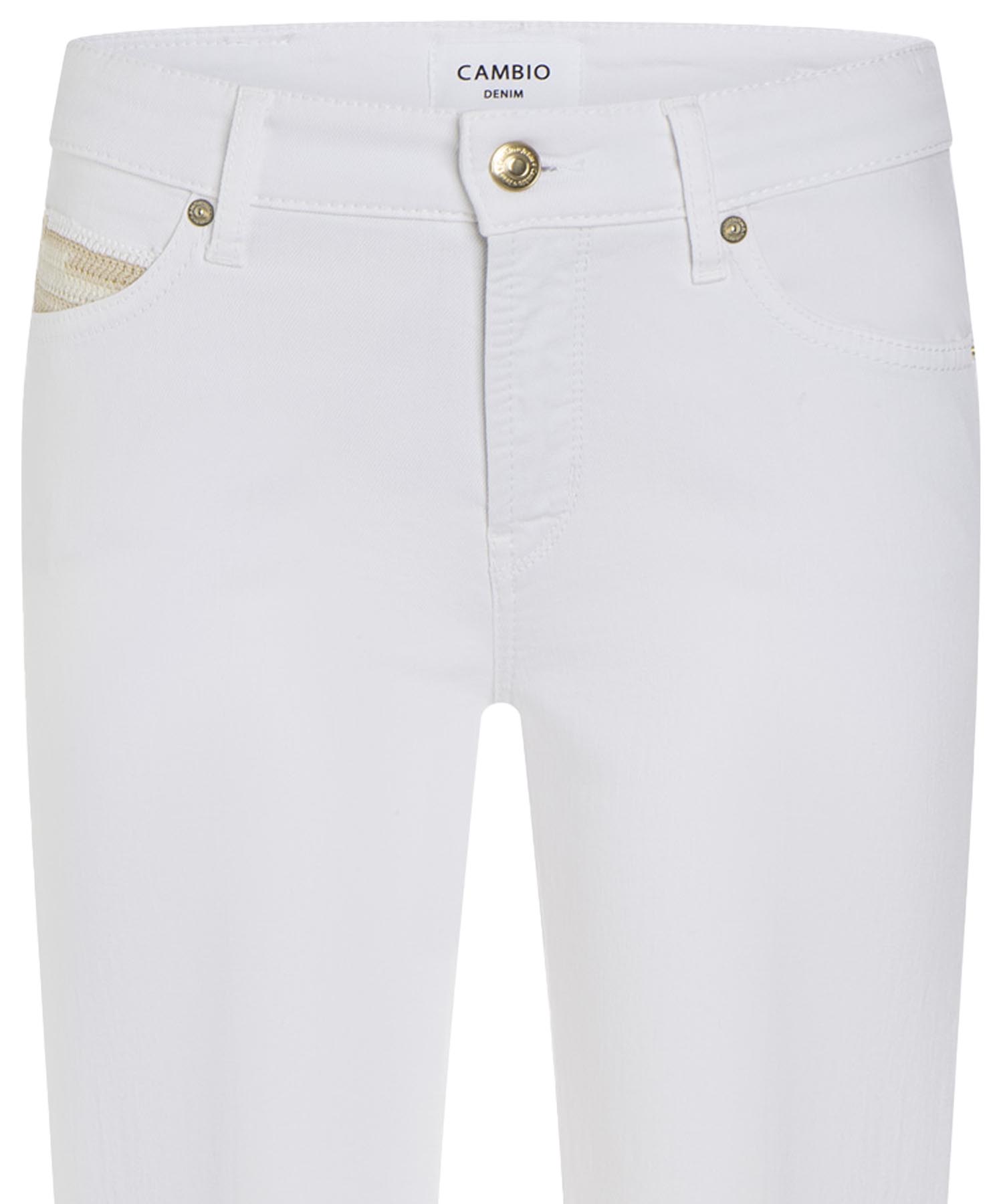 Cambio Jeans Paris | flared Jeans in weiss für stilvolle Looks