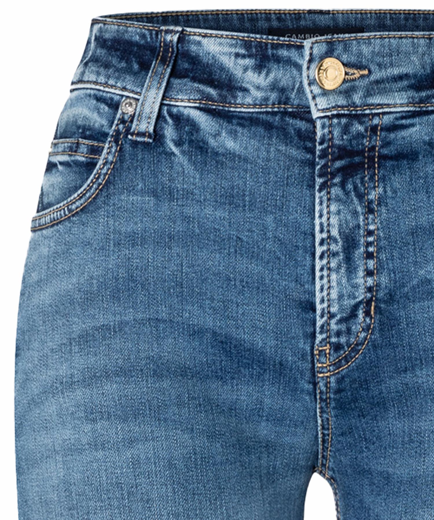 Ausgestellte lange Jeans Aimee von Cambio in blue denim